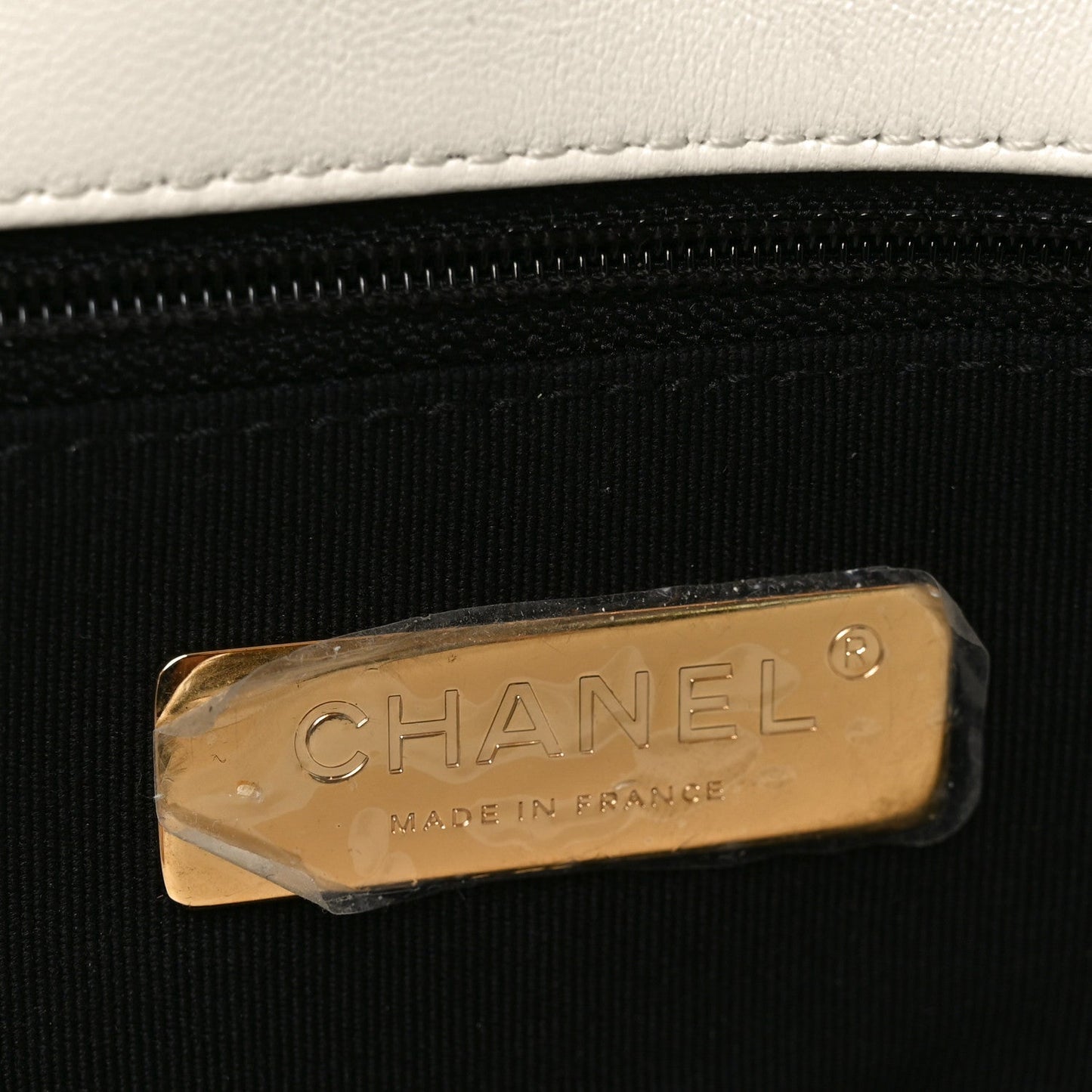 Quilted Large Chanel 19 Flap White