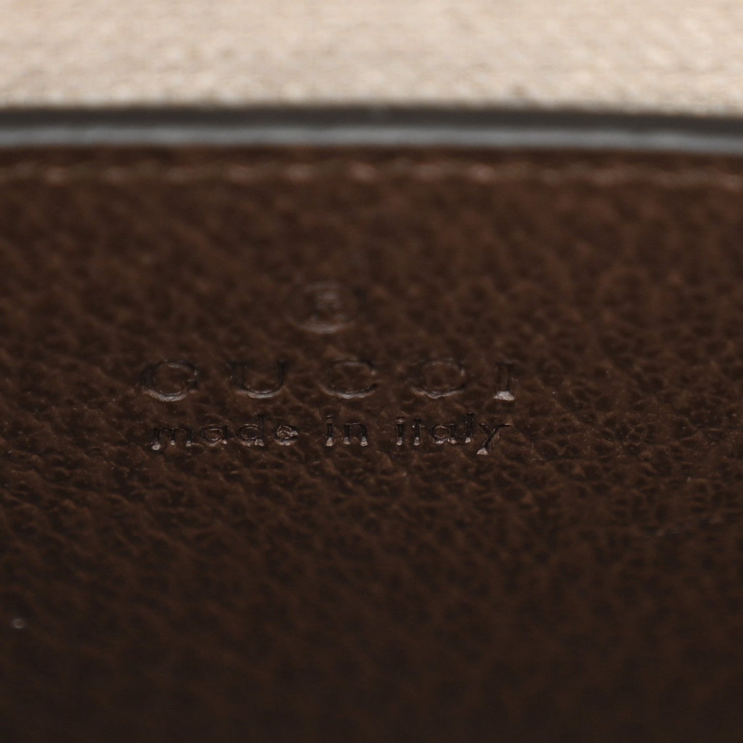 Monogram Jumbo GG Textured Dollar Calfskin Web Mini Vertical Tote Camel Ebony New Acero