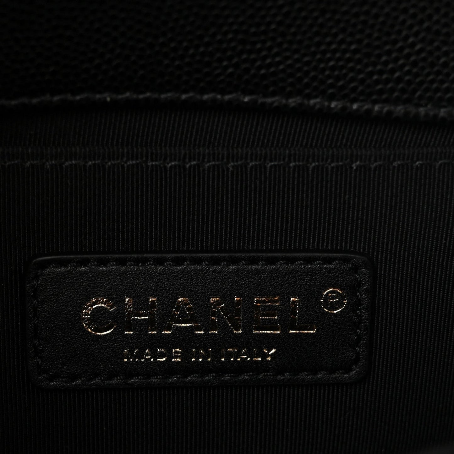 Caviar Quilted Small Boy Flap Black