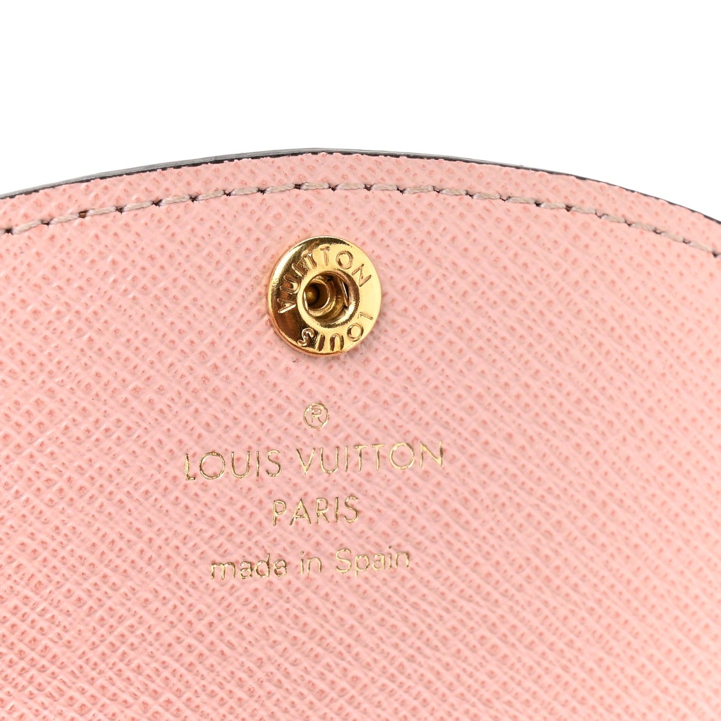 Damier Ebene Rosalie Coin Purse Rose Ballerine