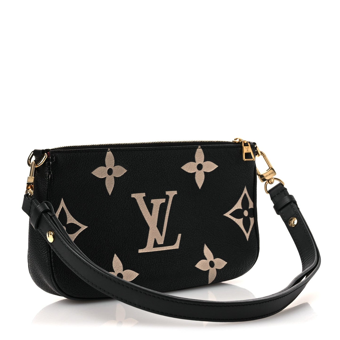 Empreinte Monogram Giant Multi Pochette Accessories Large Pochette Black Beige