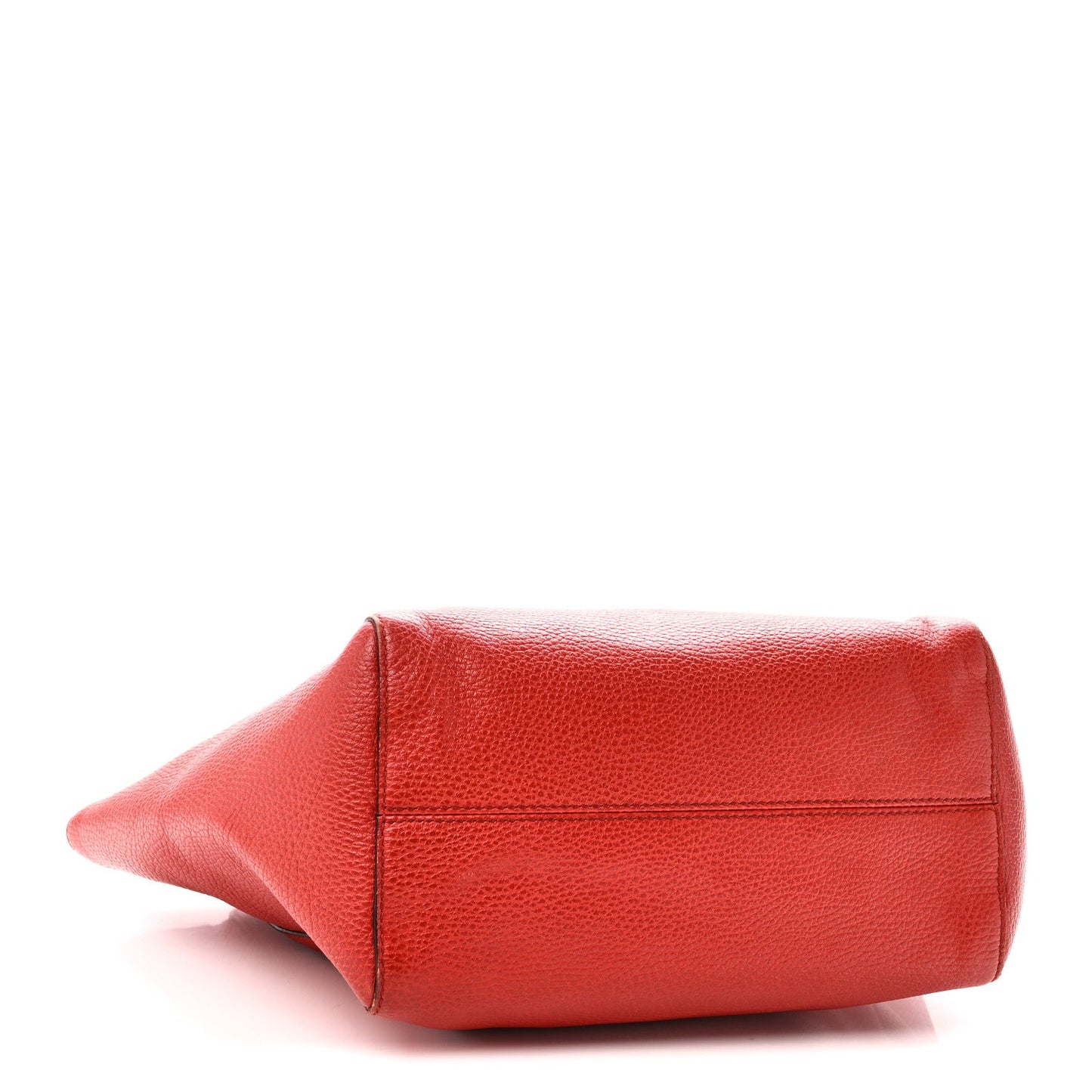 Dollar Calfskin Small Swing Tote Red