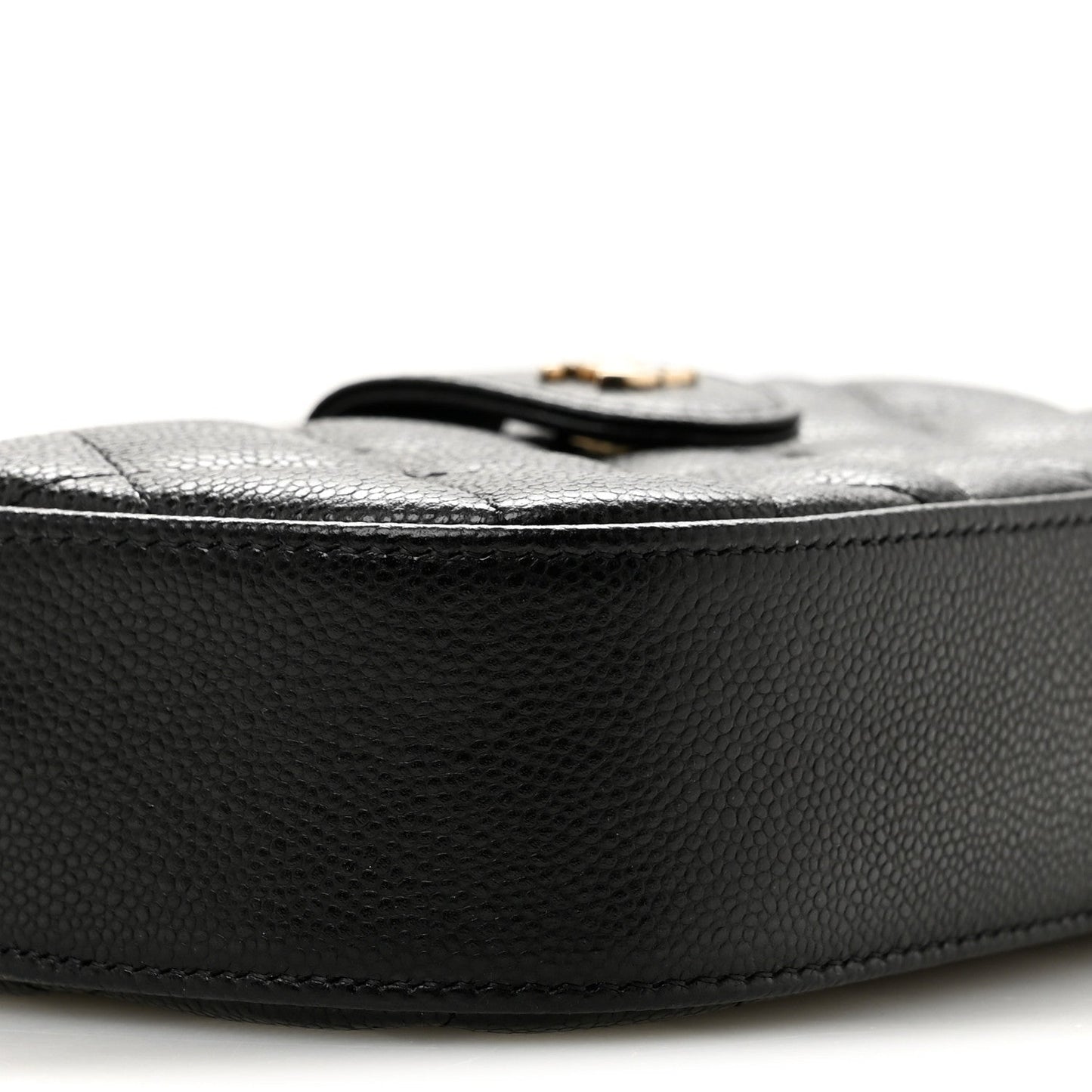 Caviar Quilted Chain Camera Bag Black