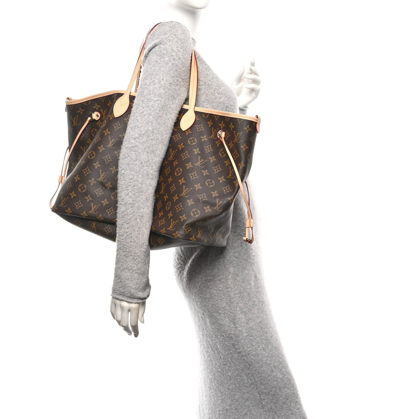 Monogram Stamped Inside Out NYC Neverfull Bandouliere GM Yellow