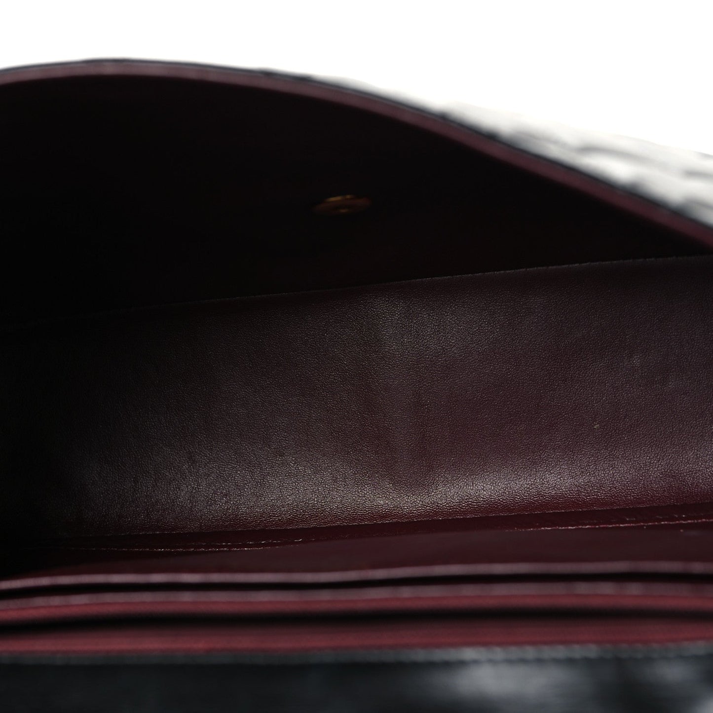 Lambskin Quilted Jumbo Double Flap Black