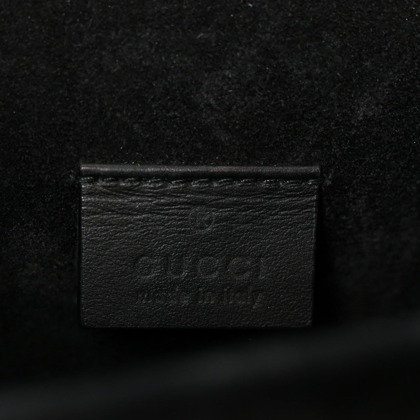 GG Supreme Monogram Suede Crystal Small Dionysus Shoulder Bag Beige Ebony Black