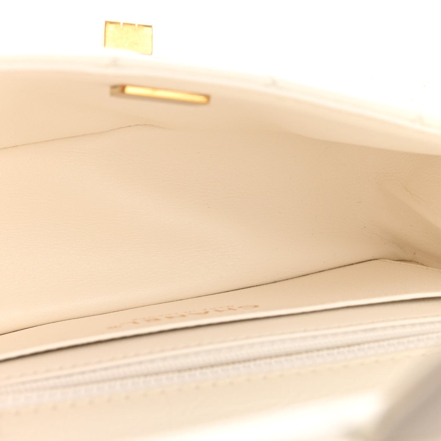 Aged Calfskin Quilted 2.55 Reissue Mini Flap White
