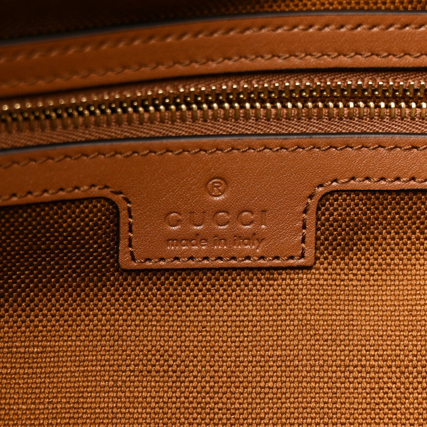 Calfskin Beatrix Horsebit Large Tote Bag Brown