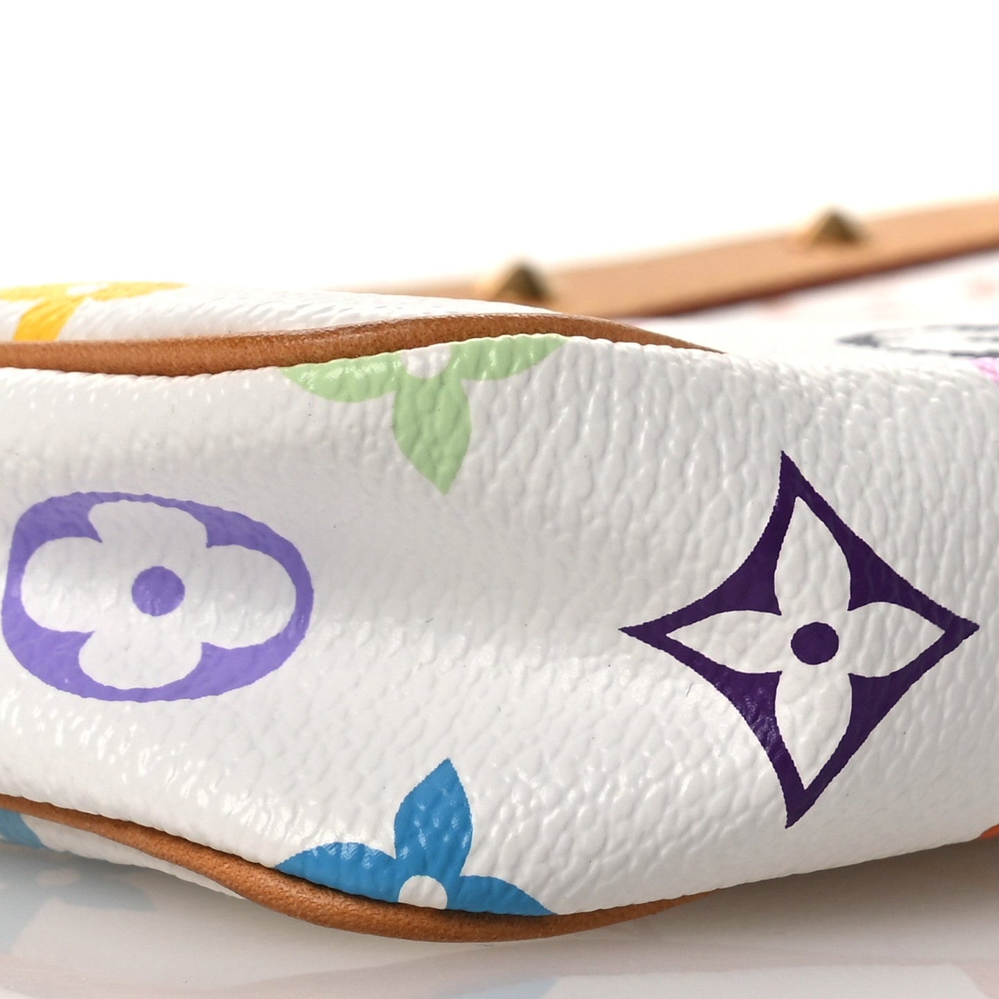 Monogram Multicolor Pochette Accessories White