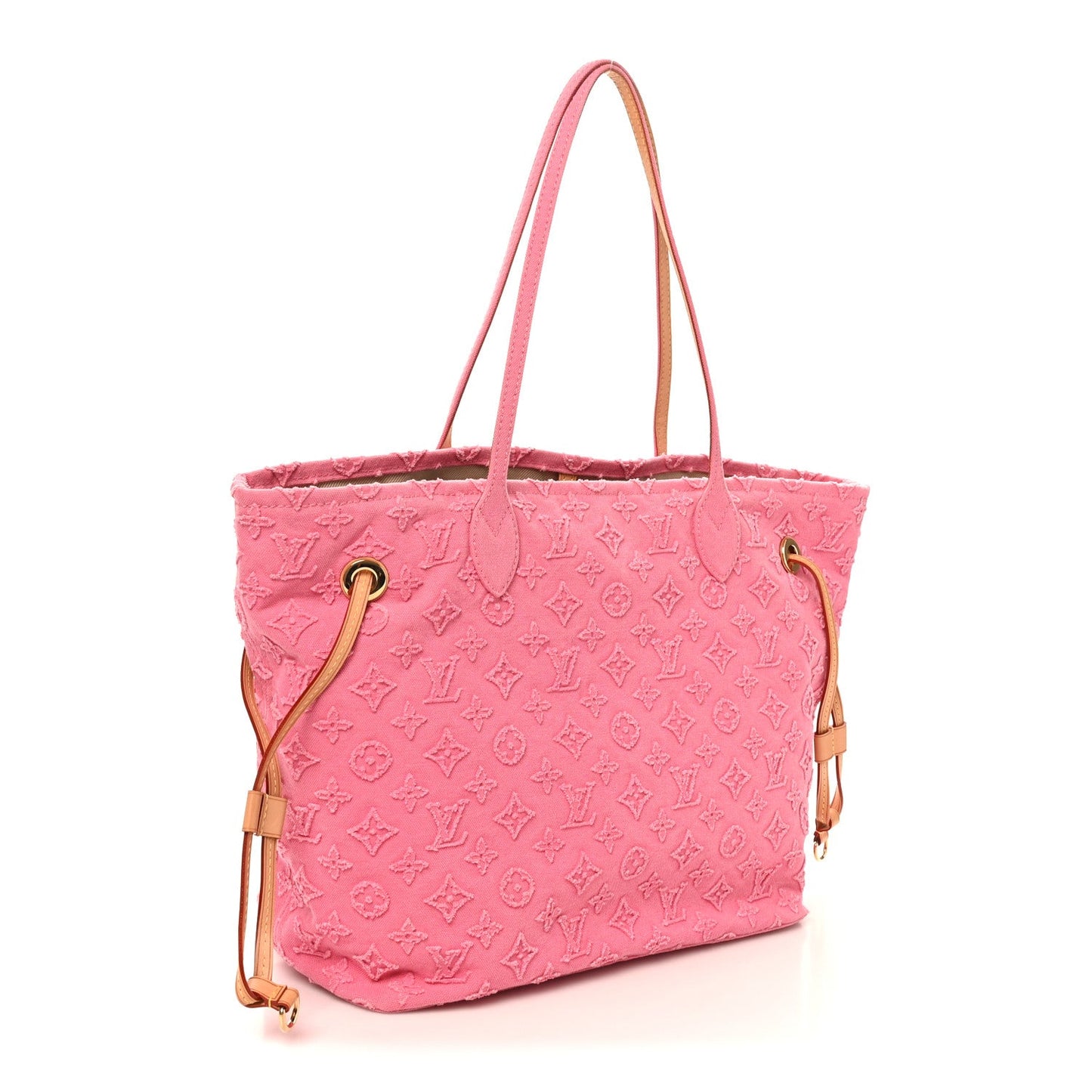 Monogram Denim Neverfull MM Rose