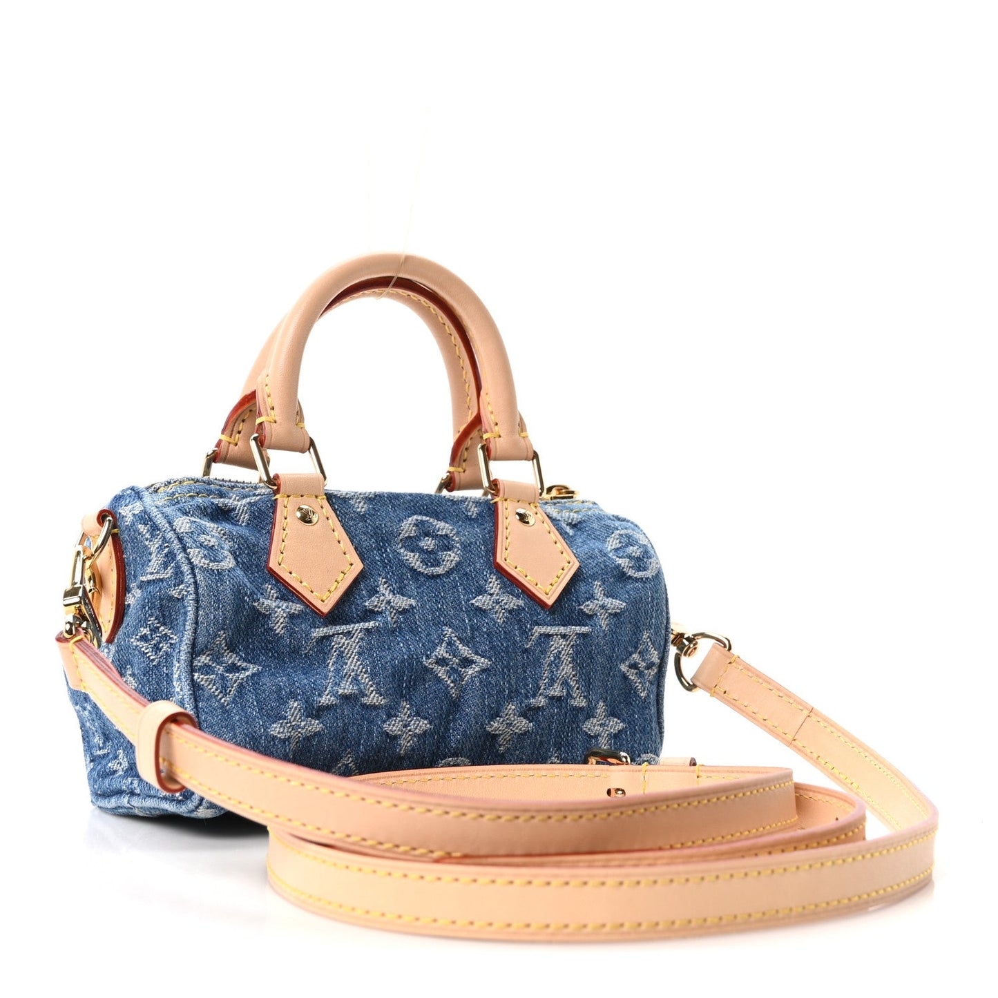 Monogram Denim Nano Speedy Blue