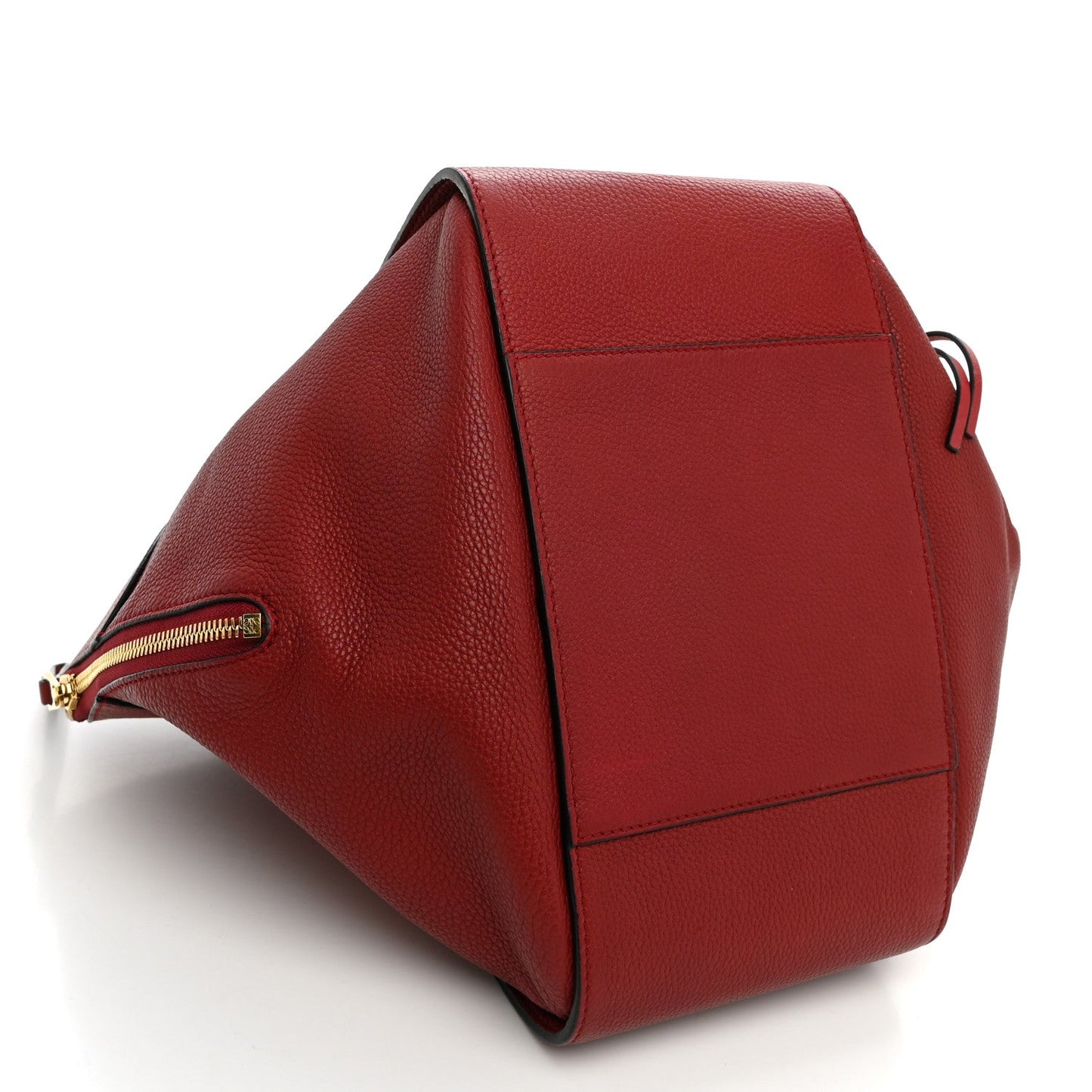 Grained Calfskin Small Hammock Shoulder Bag Raspberry