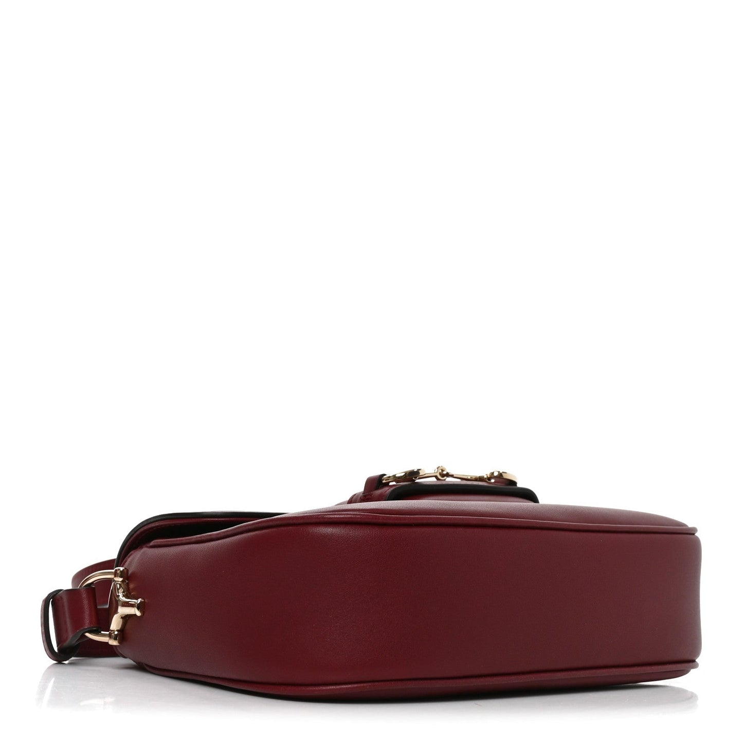 Arabella Calfskin Horsebit 1955 Shoulder Bag Rosso Ancora