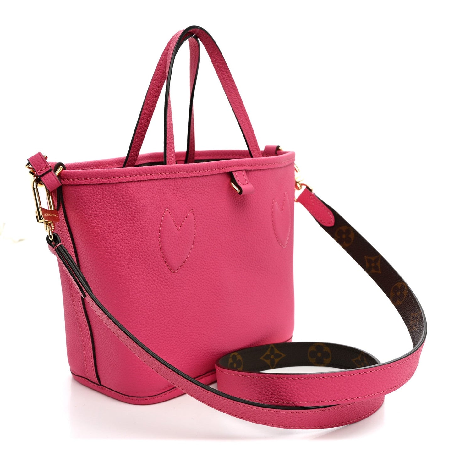Monogram Neverfull Inside Out Bandouliere BB Rose Pondichery