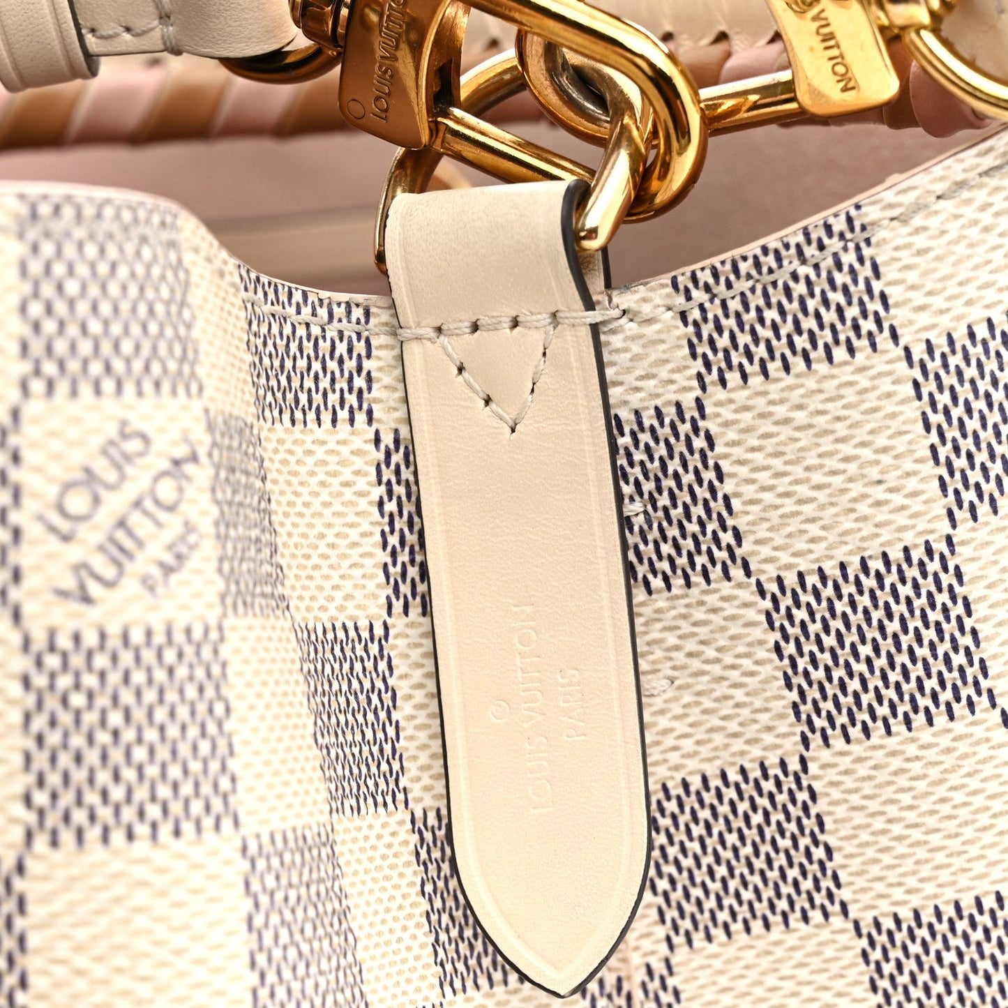 Damier Azur Braided Neonoe BB Pink