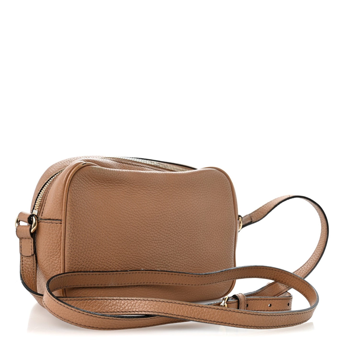 Pebbled Calfskin Small Soho Disco Bag Camelia
