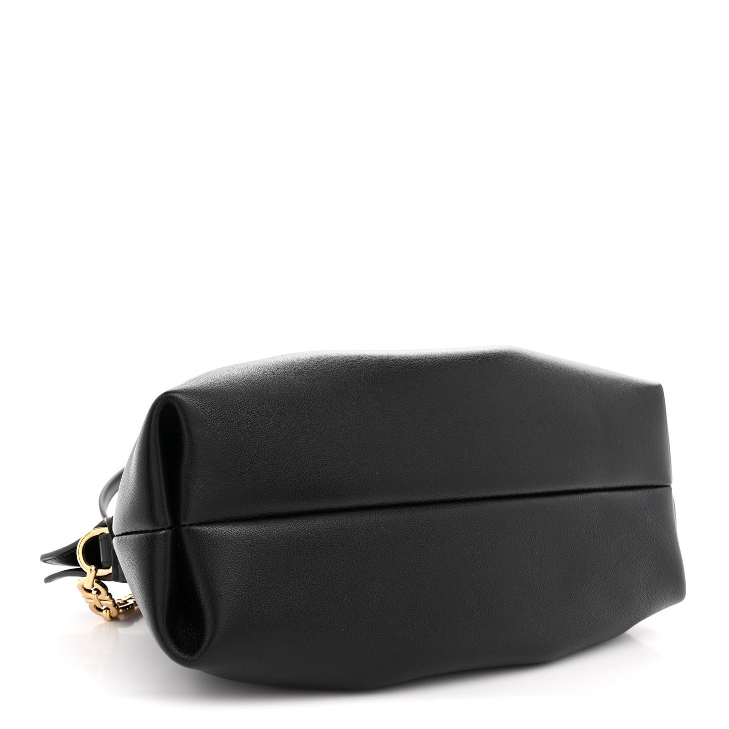 Nappa Small Dumpling Soft Bag Black