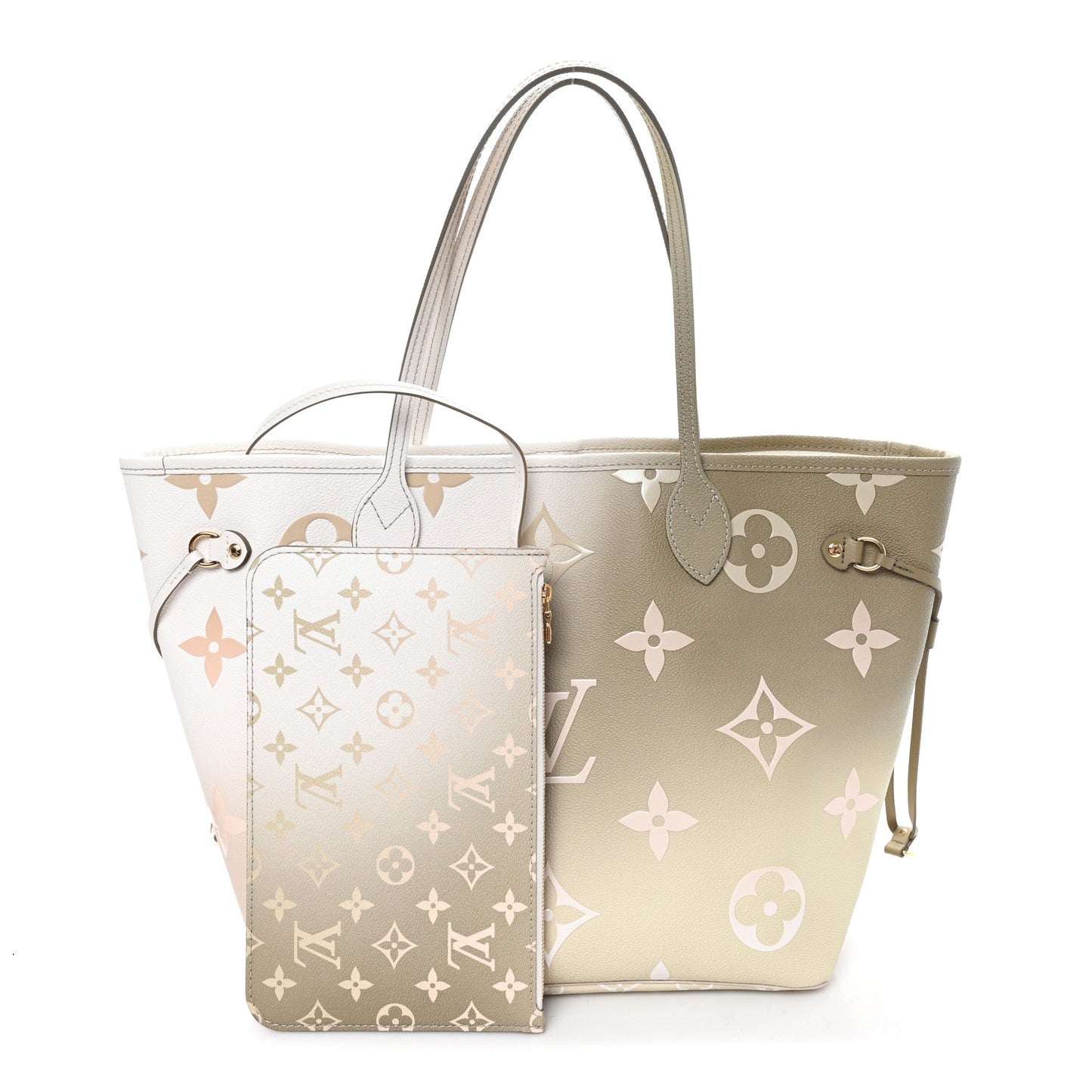 Monogram Giant Spring In The City Neverfull MM Sunset Kaki