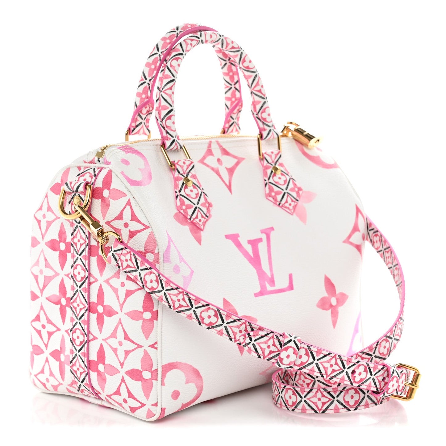 Monogram Giant By The Pool 2.0 Speedy Bandouliere 25 Rose