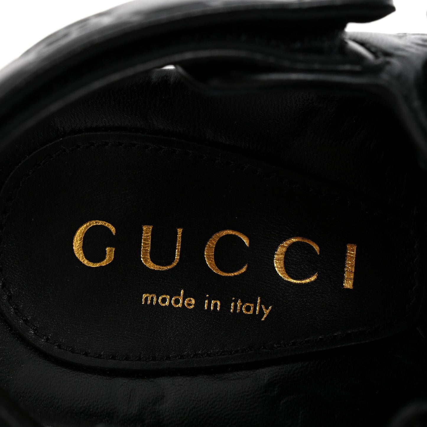 Guccissima GG Embossed Womens Sandals 36.5 Black