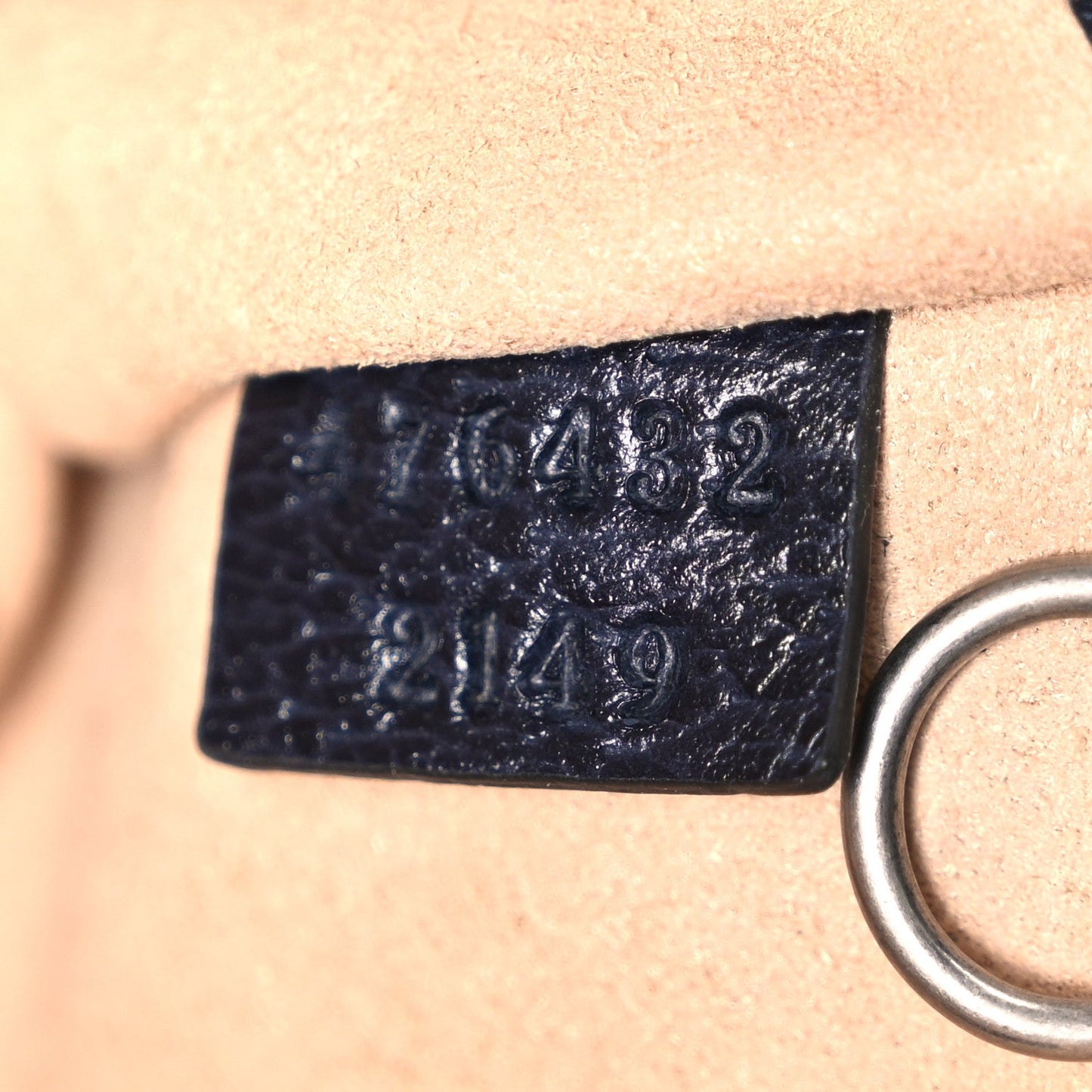 GG Supreme Monogram Textured Dollar Calfskin Super Mini Dionysus Shoulder Bag Beige Blue
