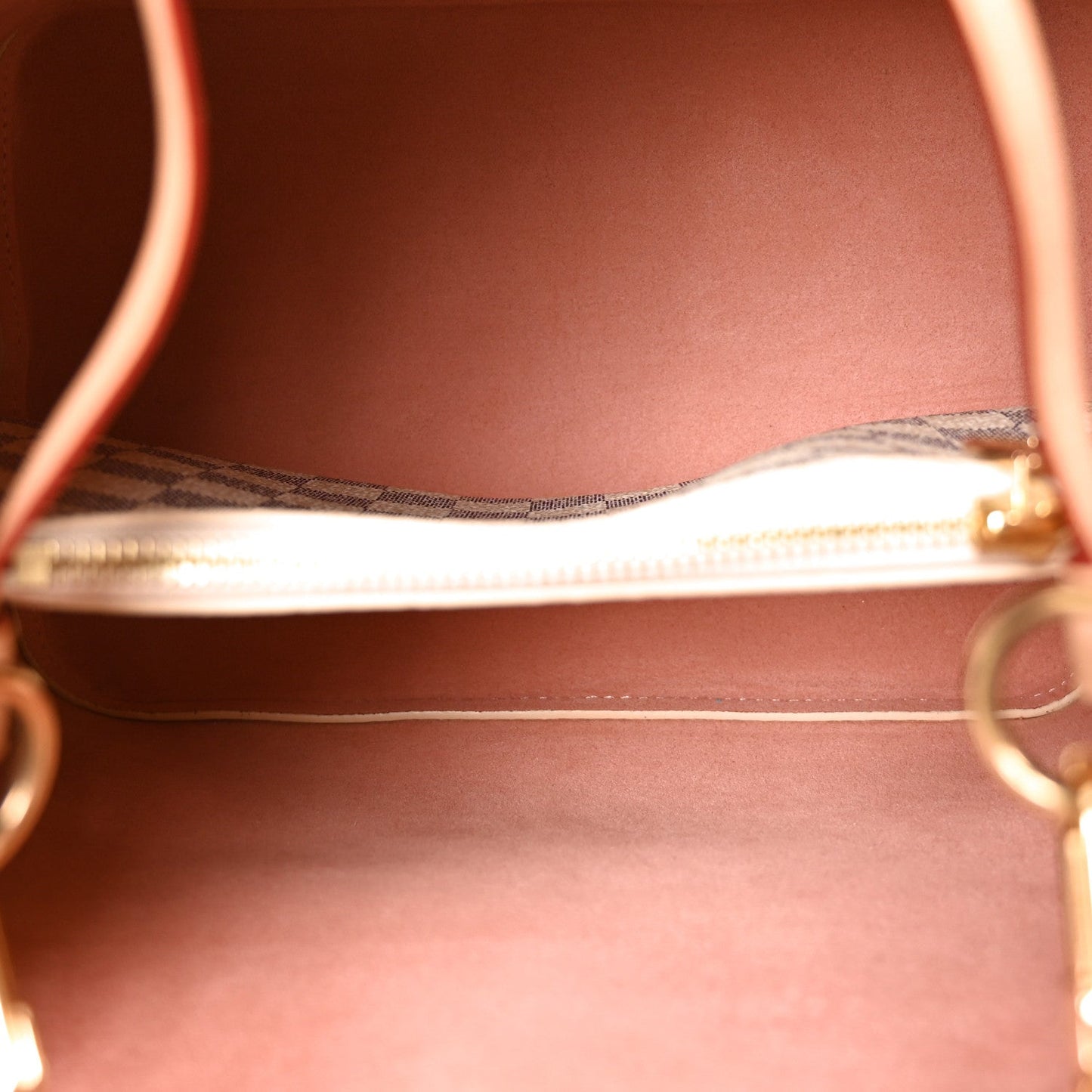 Damier Azur Braided Neonoe MM Peach Cream