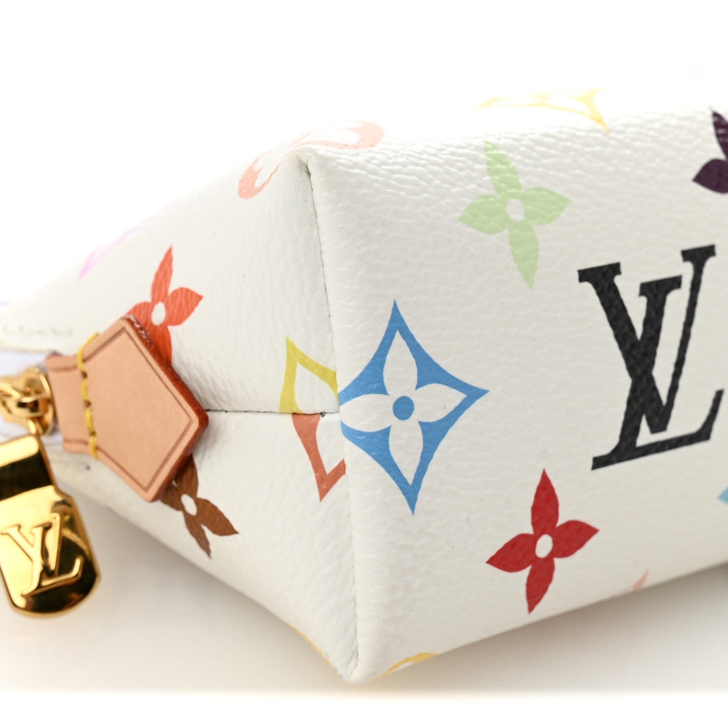 LV x TM Monogram Multicolor Cosmetic Pouch PM White