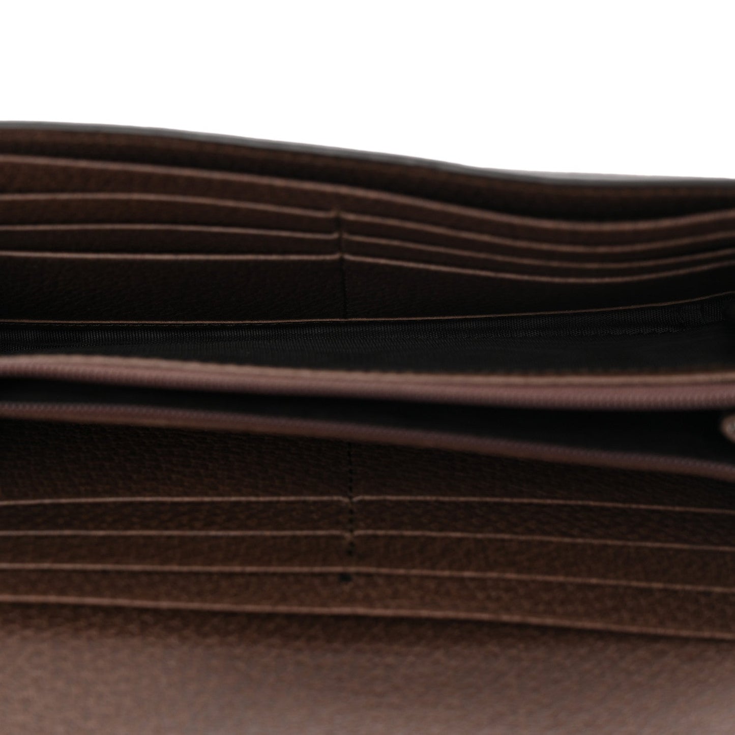 GG Supreme Monogram Web Ophidia Continental Wallet Brown