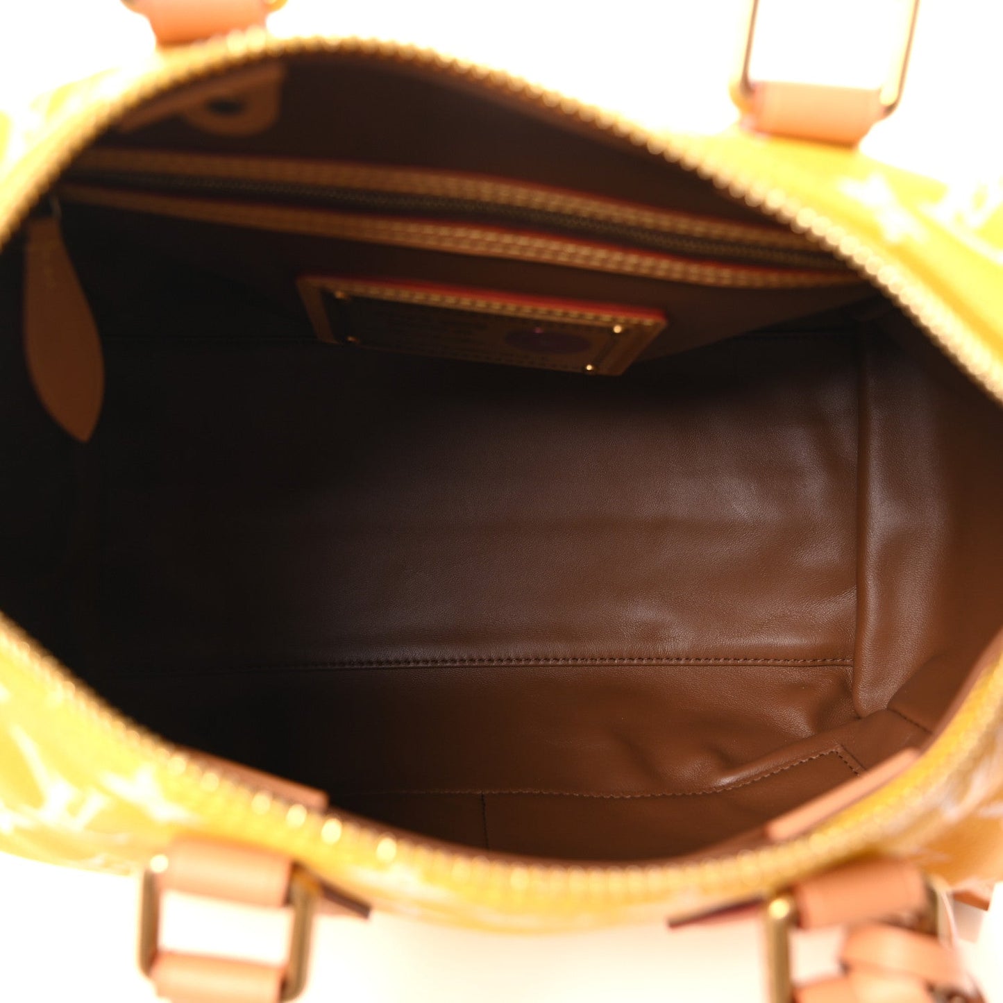 Calfskin Monogram Speedy P9 Bandouliere 30 Jaune Mat