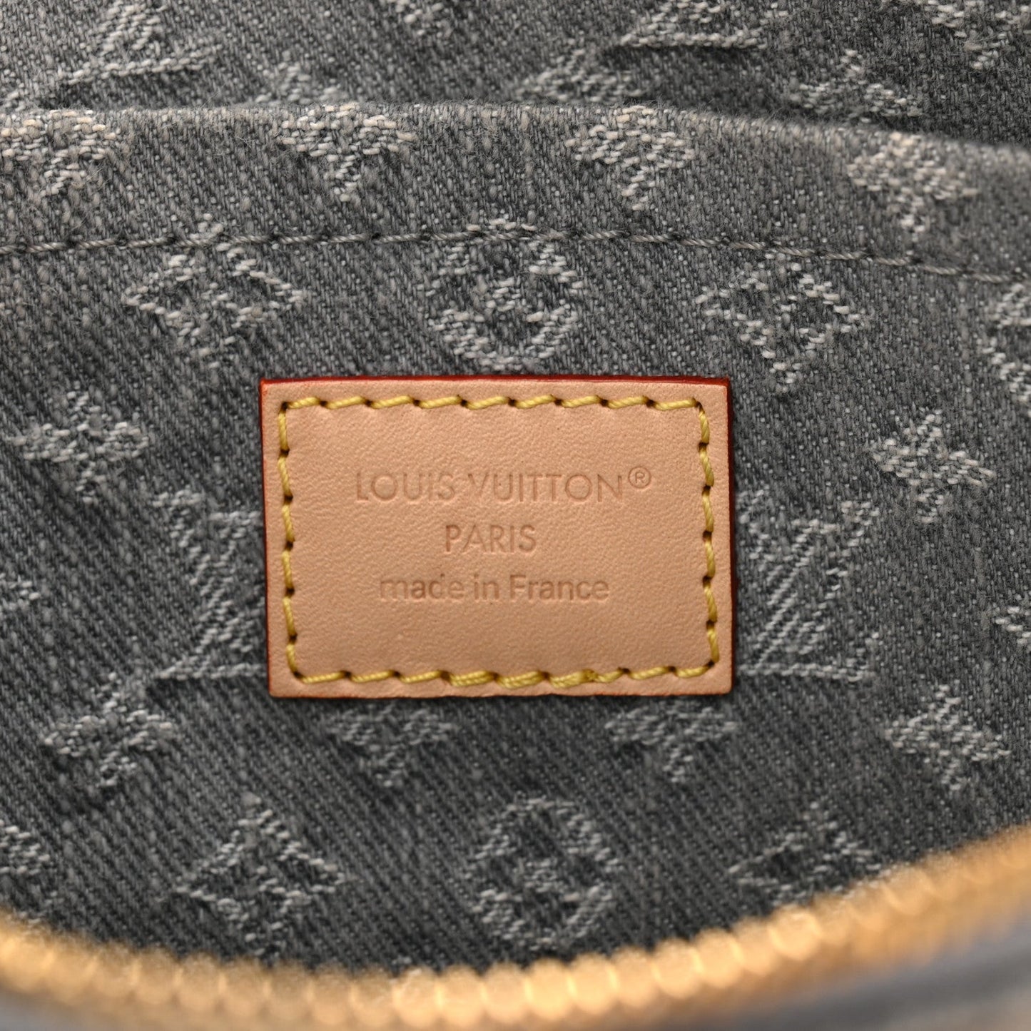 Monogram Denim Speedy Soft 30 Washed Gray