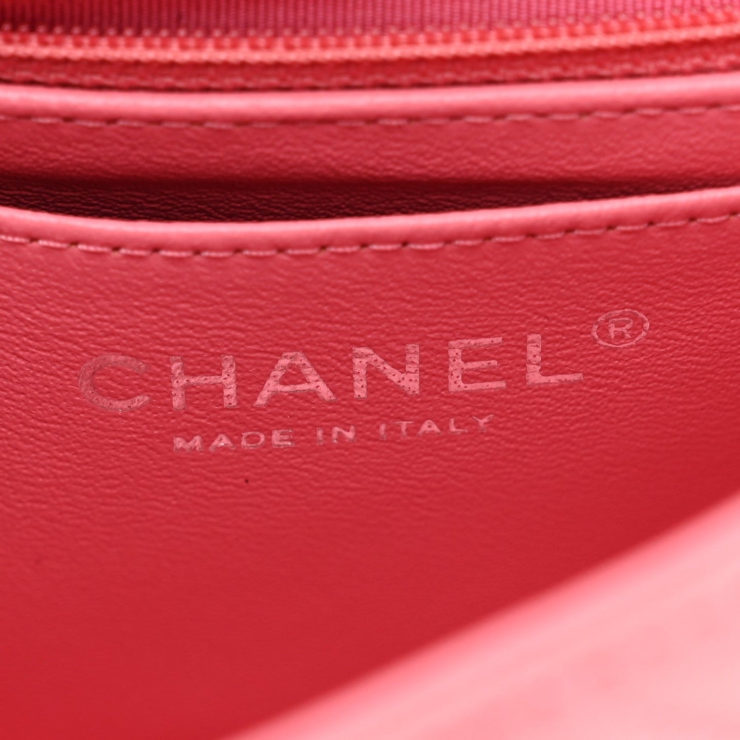 Lambskin Quilted Mini Rectangular Flap Pink