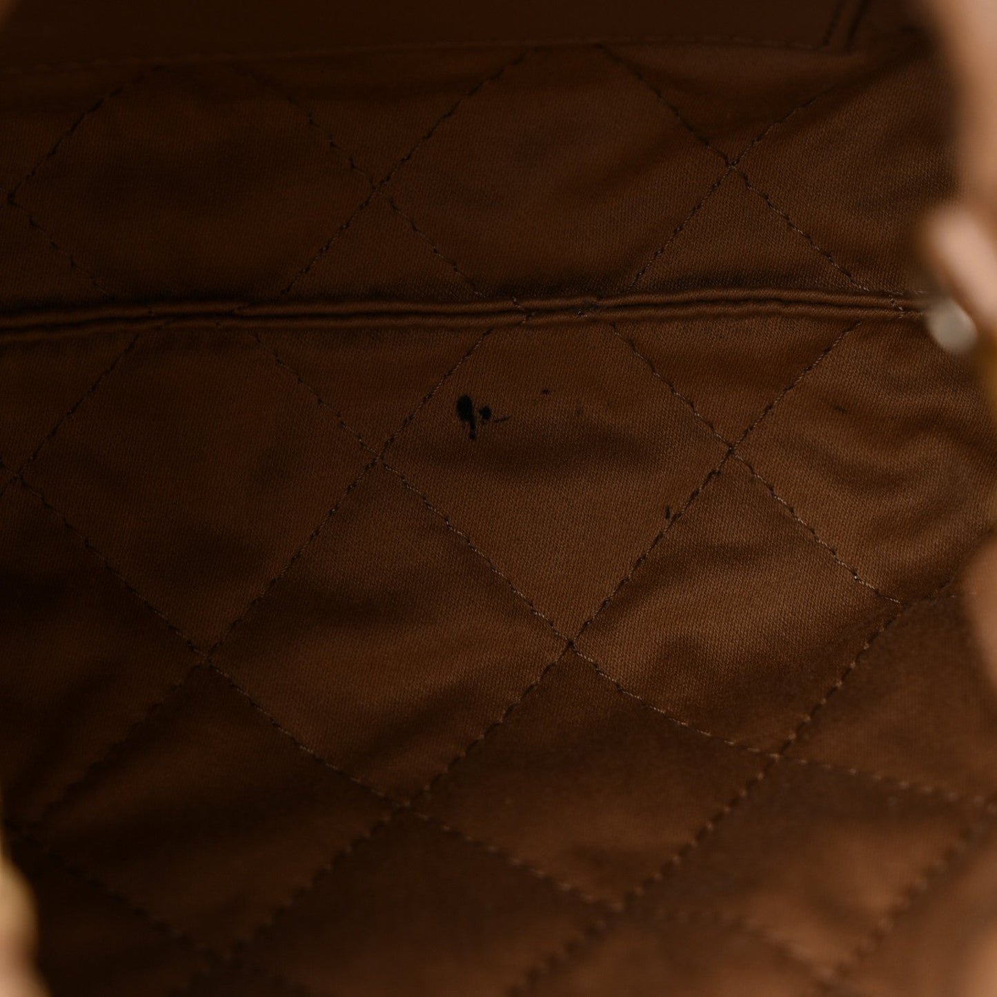 Shiny Calfskin Quilted Mini Chanel 22 Dark Beige