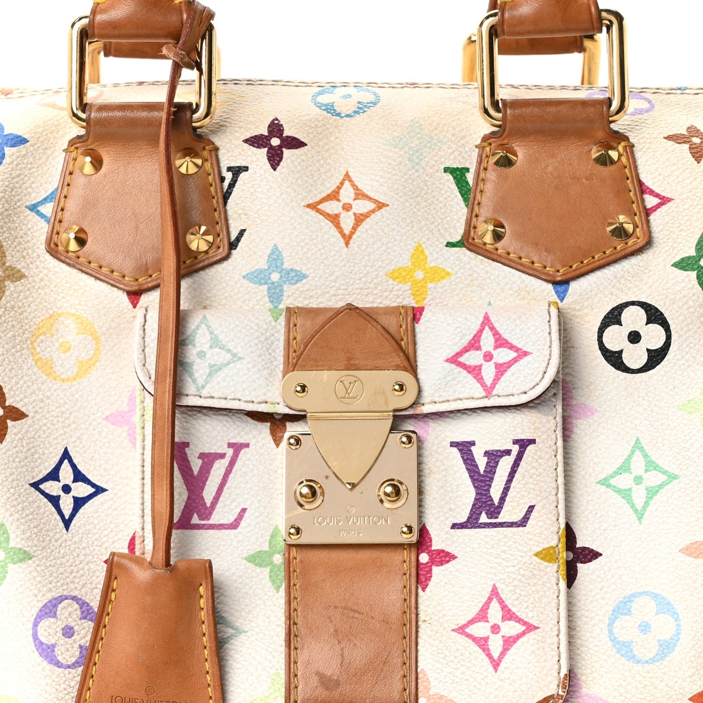 Monogram Multicolor Speedy 30 White