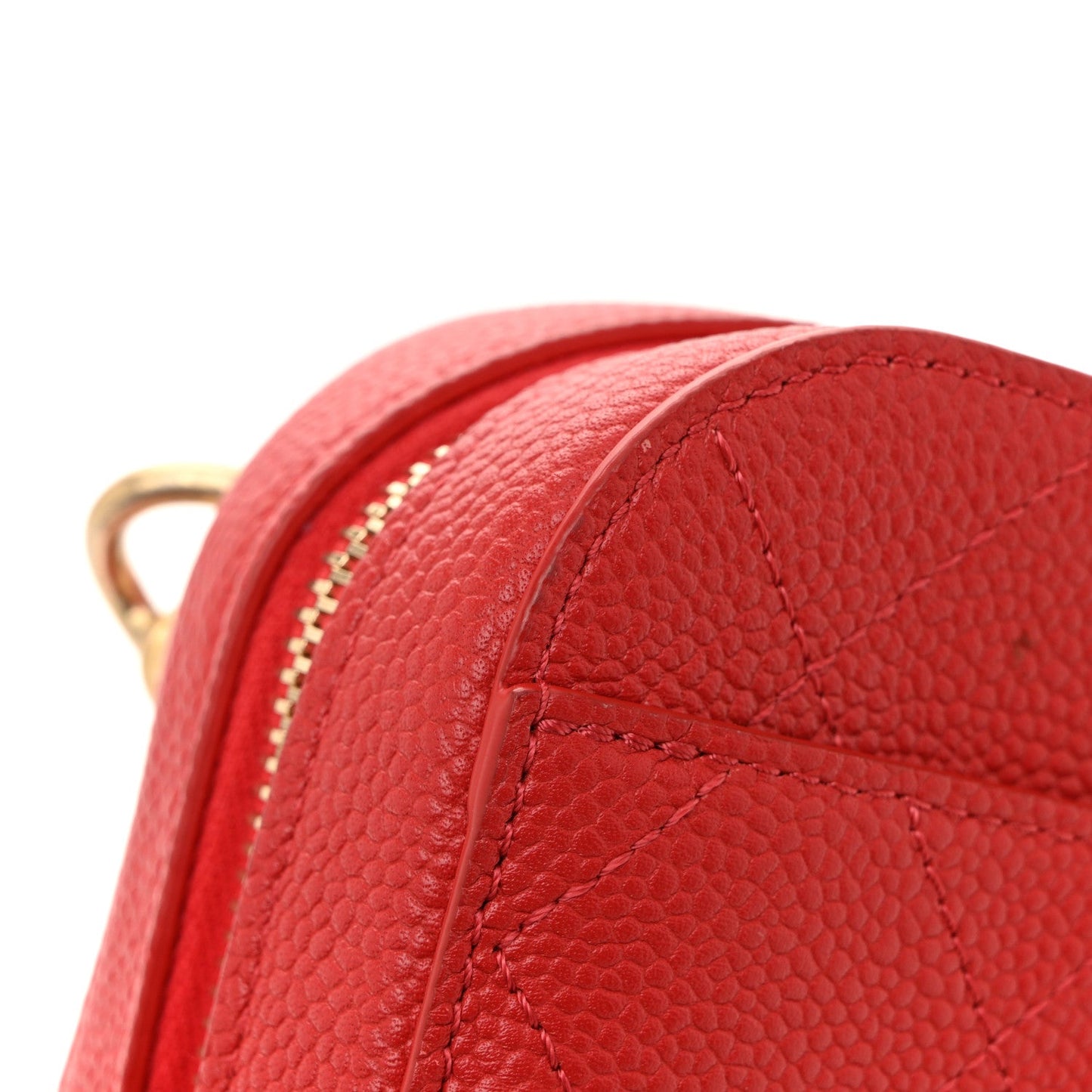 Caviar Quilted Waist Bag Red