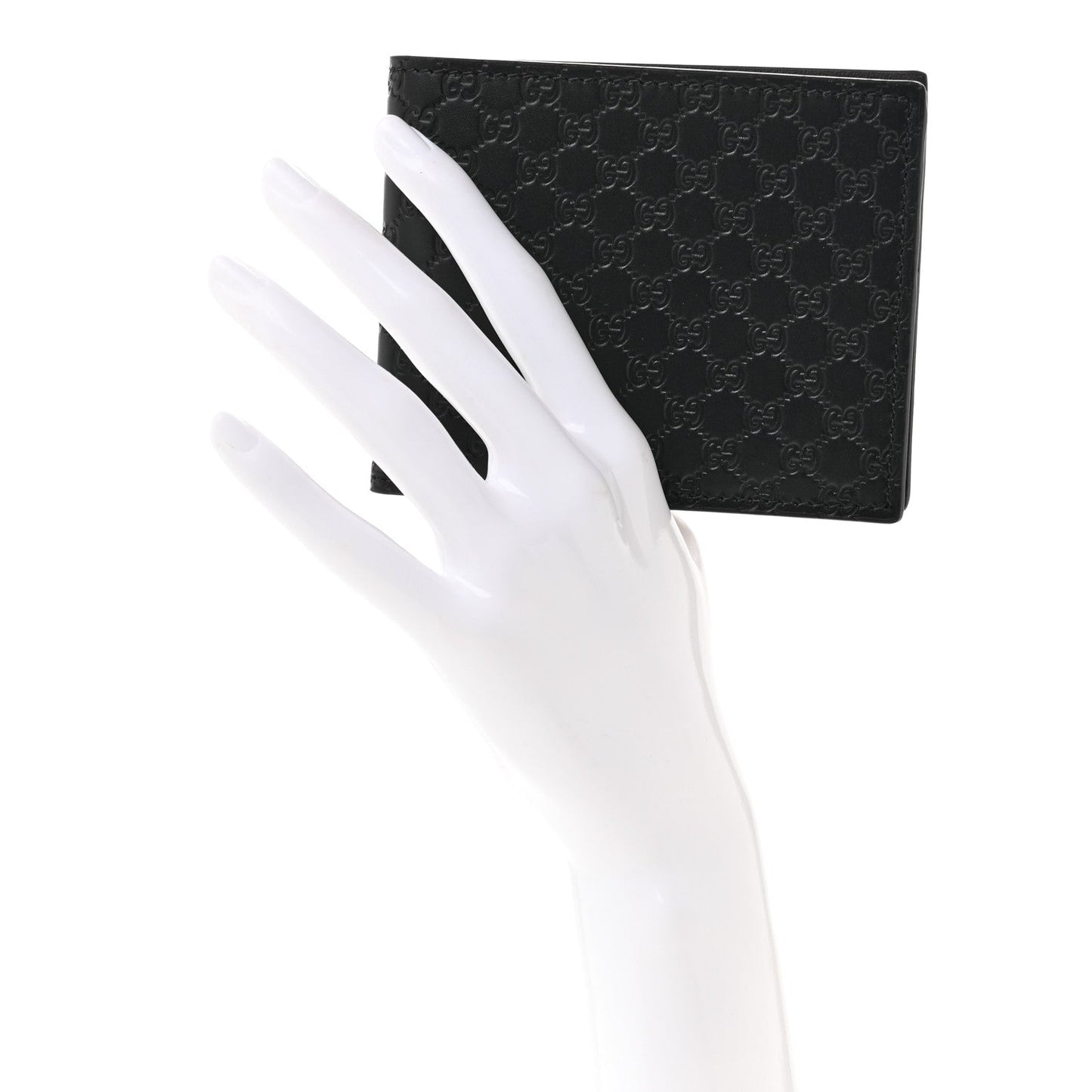 Microguccissima Bi-Fold Wallet Black