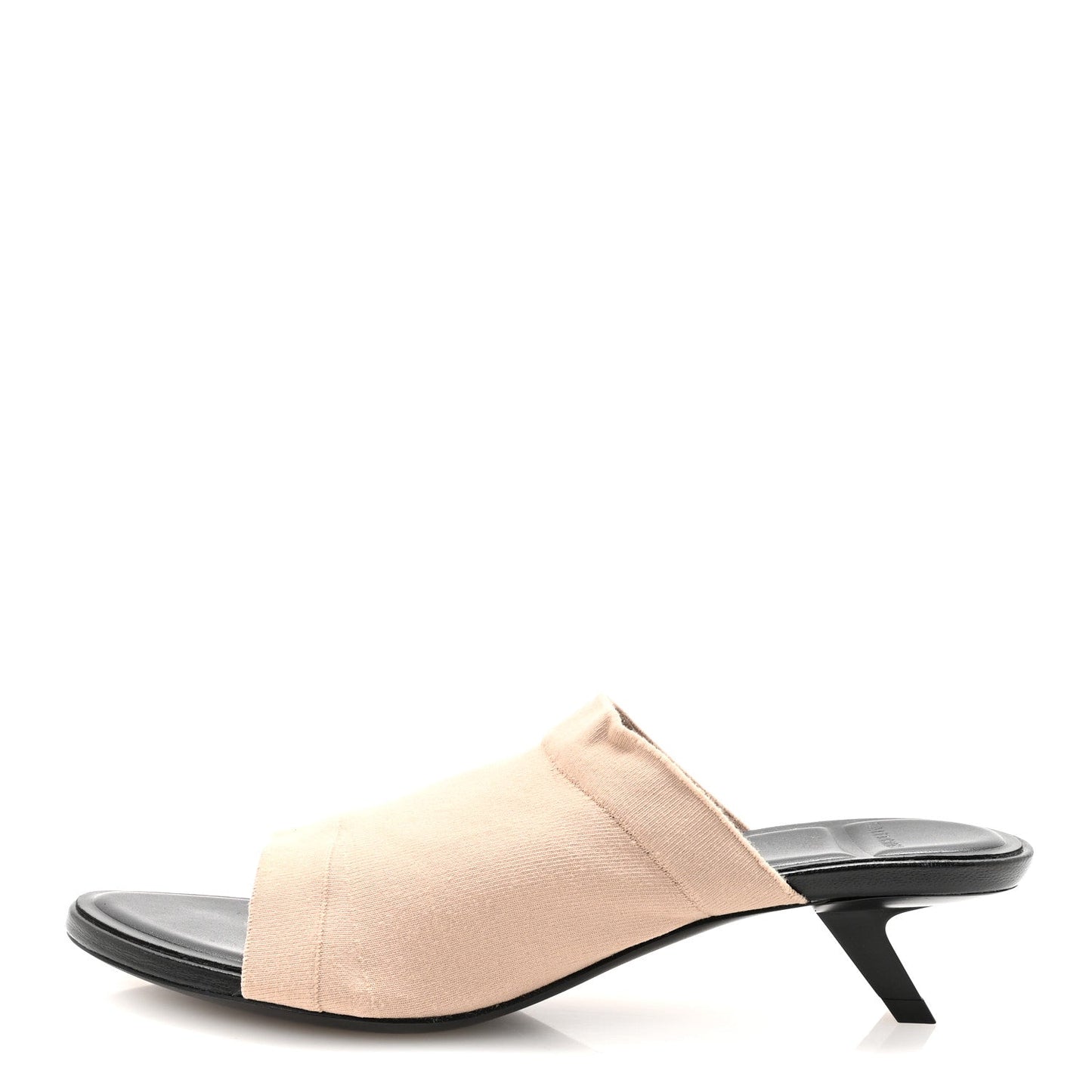 Stretch Knit Mule Sandal 37 Beige