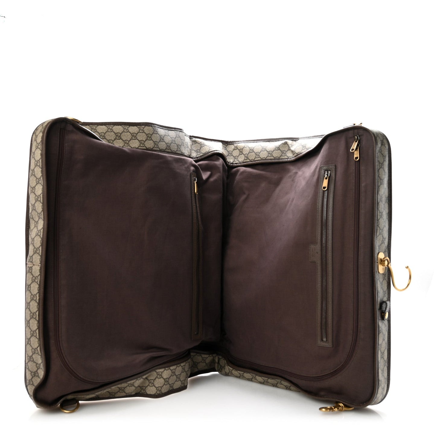 GG Supreme Monogram Web Savoy Garment Bag Beige Ebony New Acero