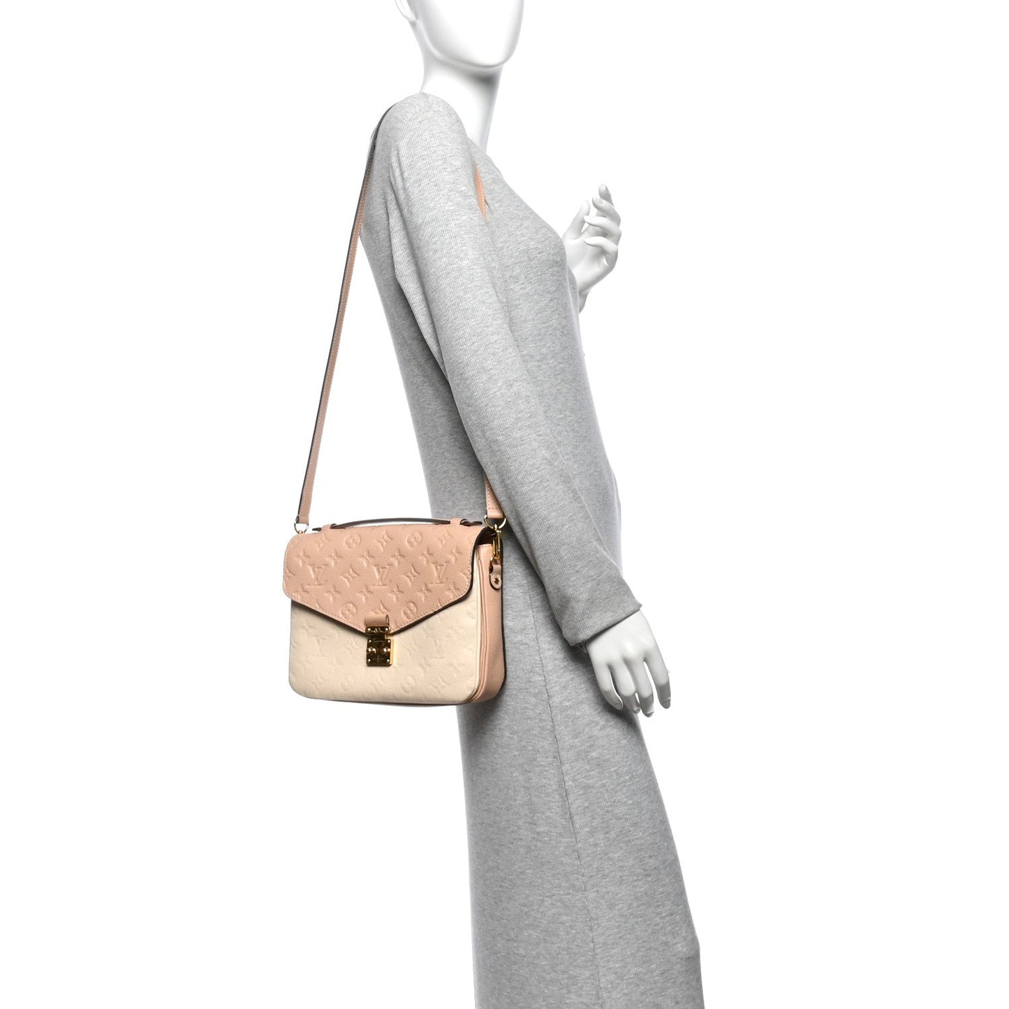 Empreinte Pochette Metis Beige Rose Creme