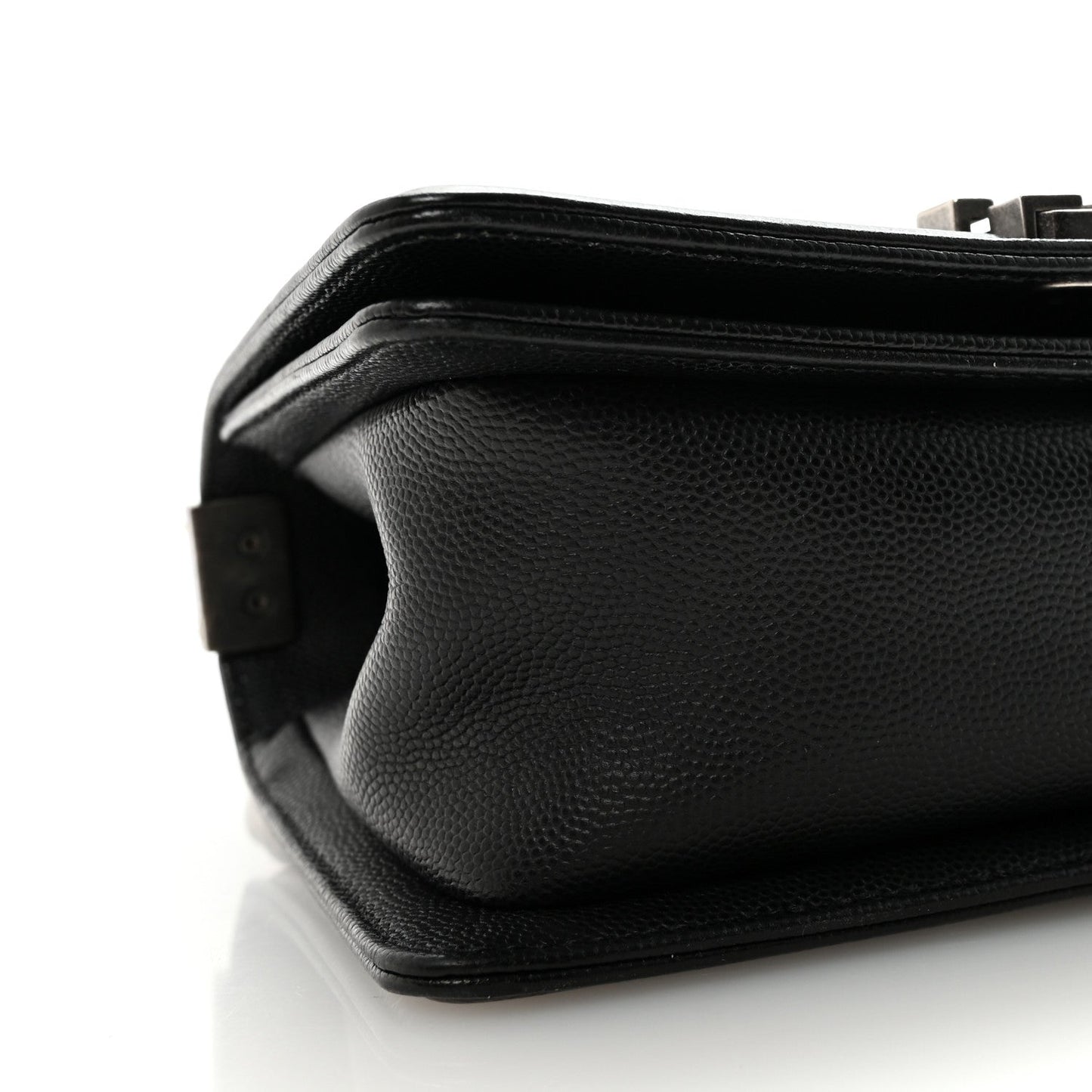 Caviar Quilted Small Boy Flap Black