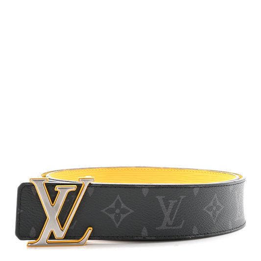 Monogram Eclipse Epi 40mm LV Initiales Reversible 100 40 Belt Yellow