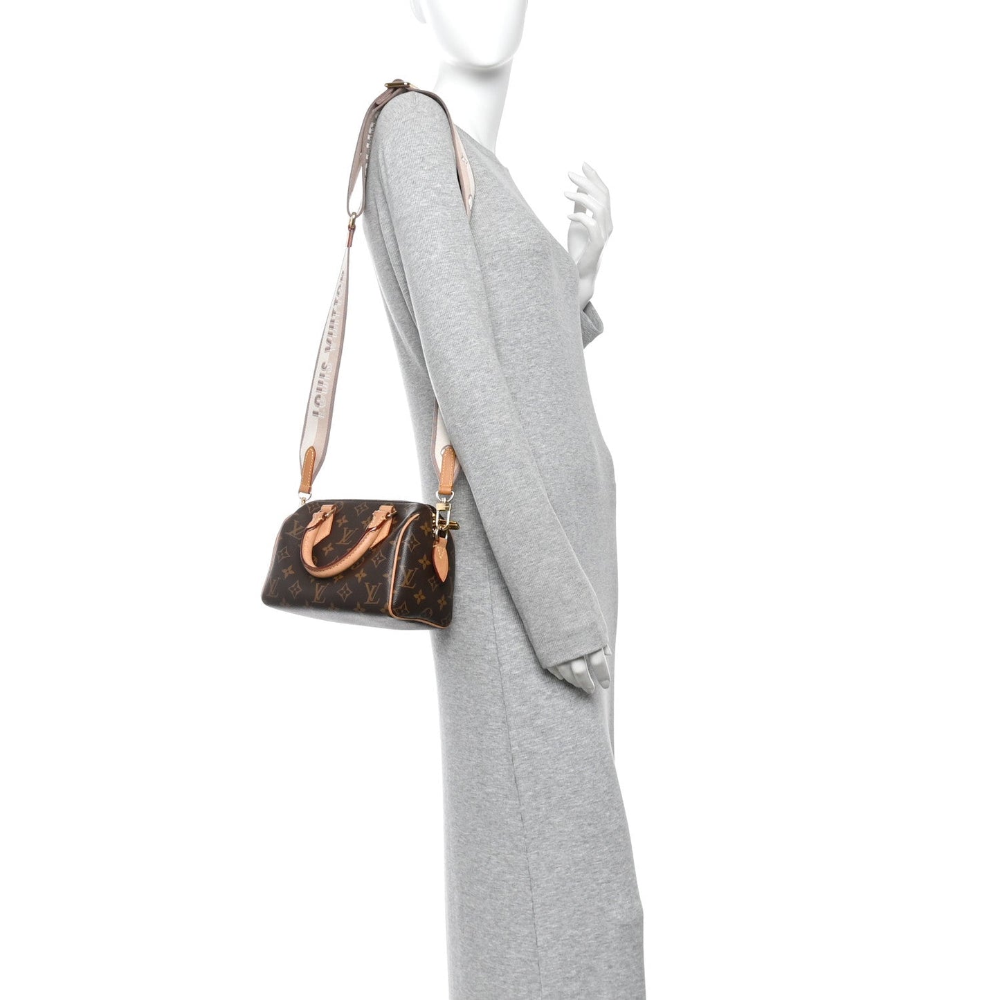 Monogram Speedy Bandouliere 20 Beige