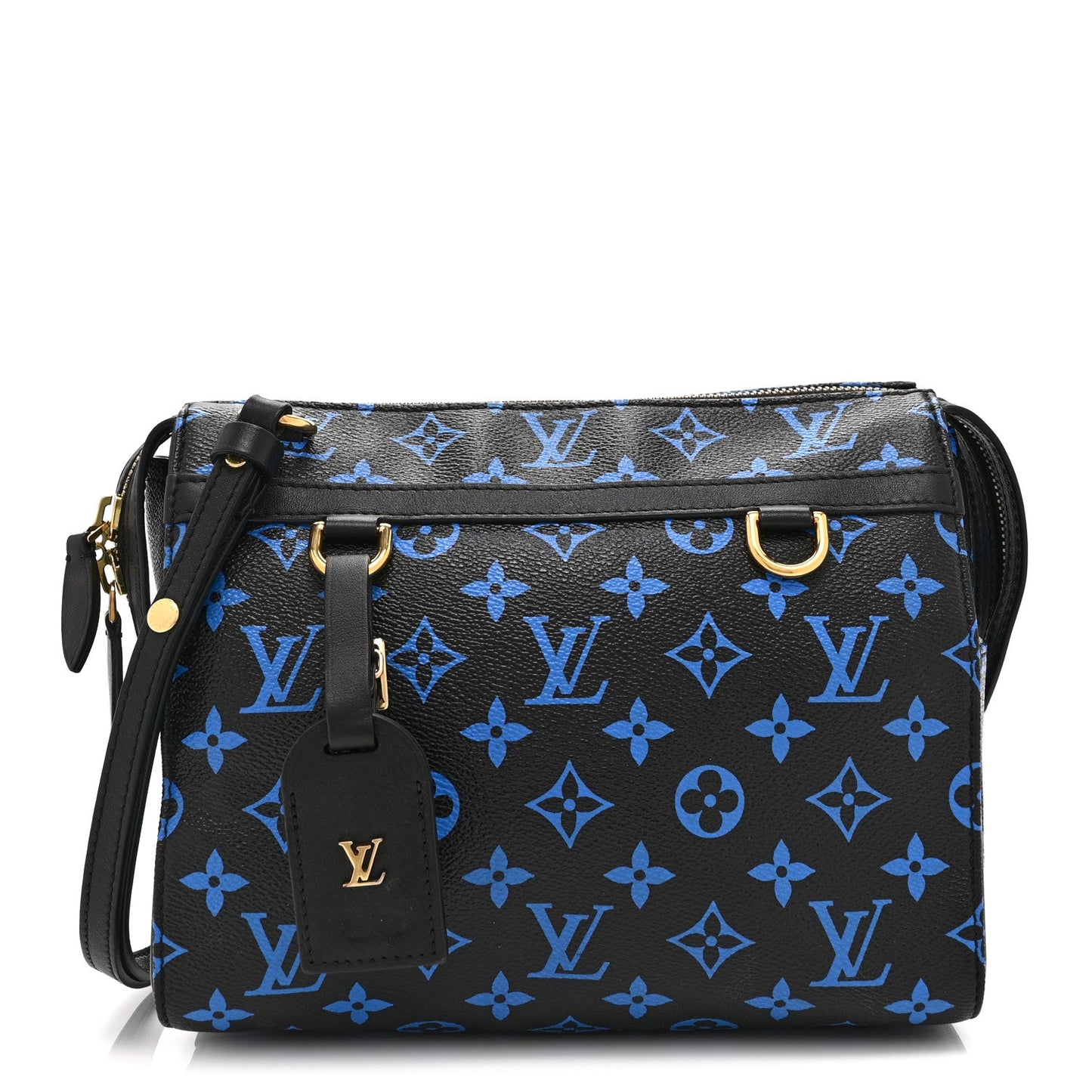 Colored Monogram Speedy Amazon PM Blue Black
