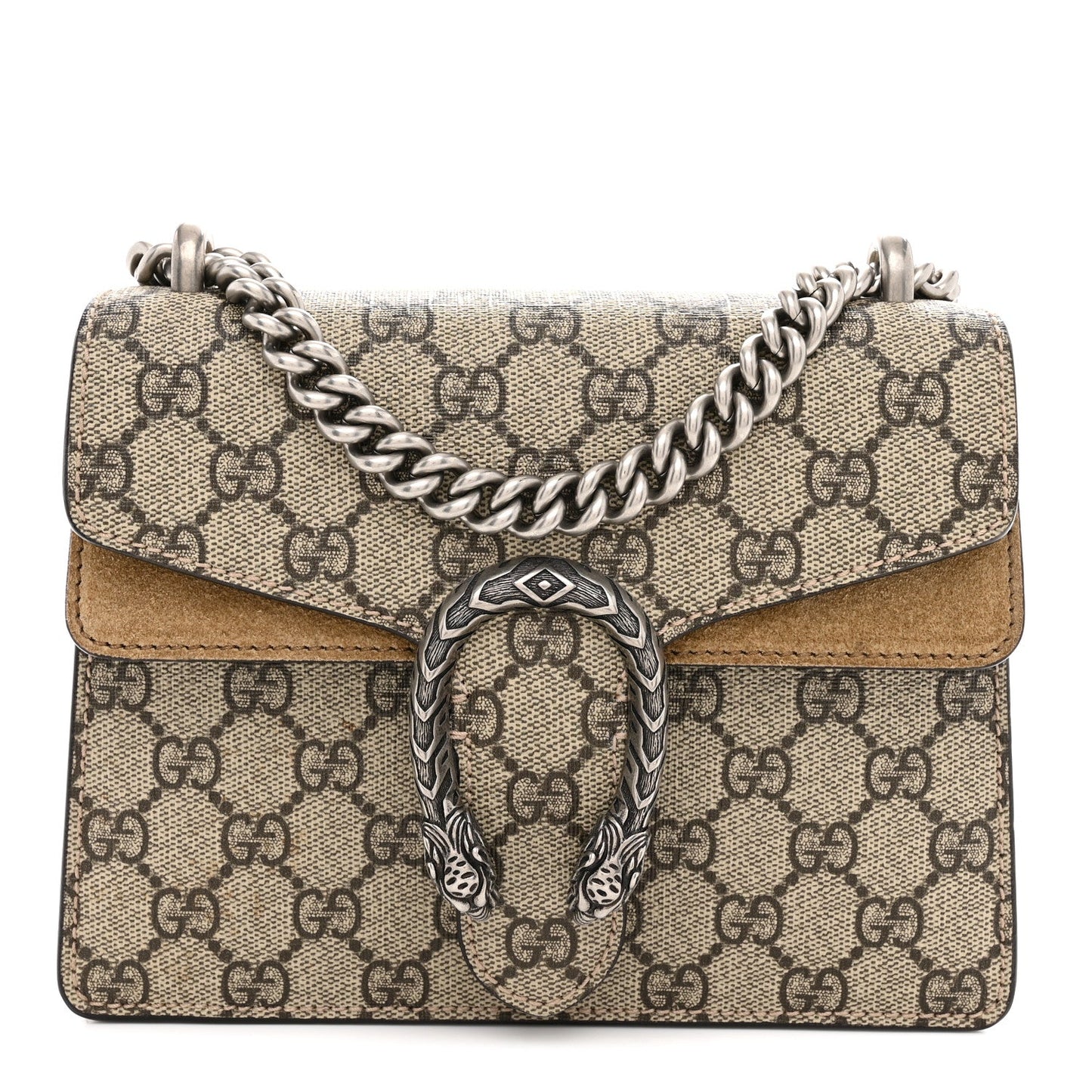 GG Supreme Monogram Mini Dionysus Shoulder Bag Taupe