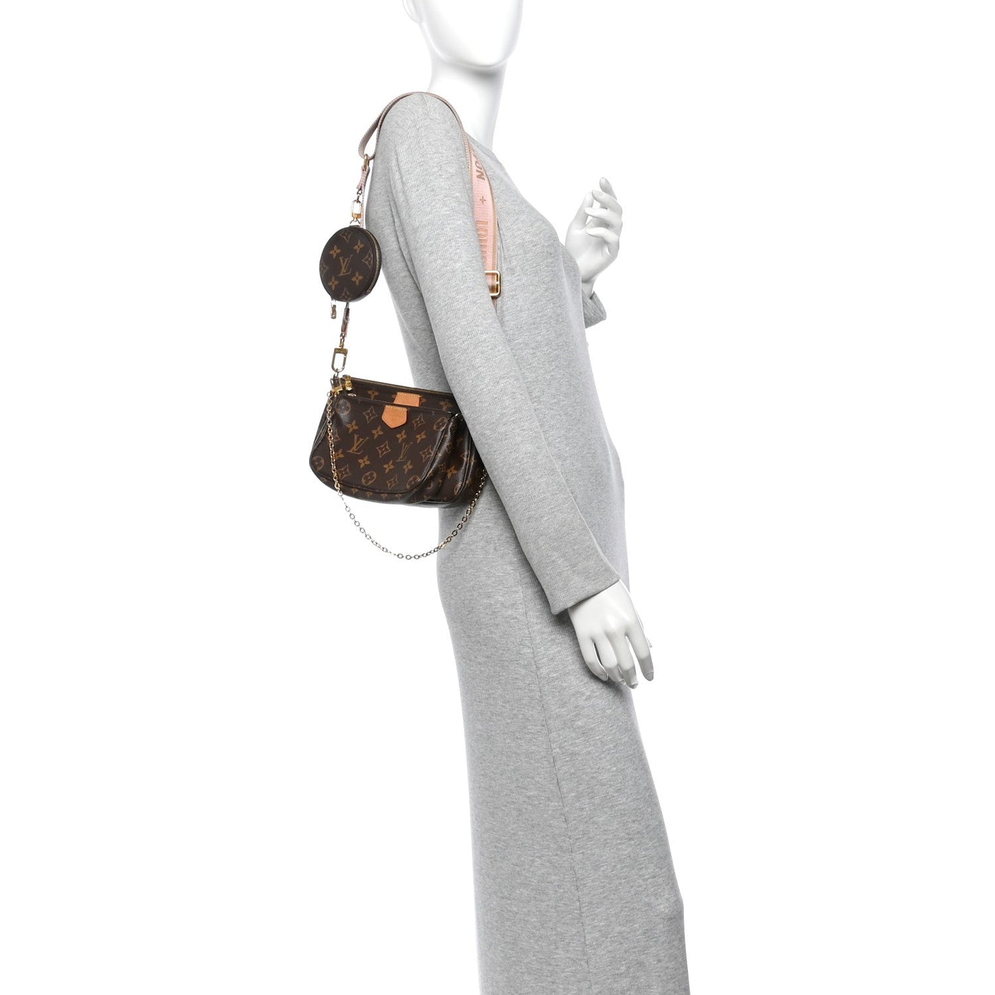 Monogram Multi Pochette Accessories Rose Clair