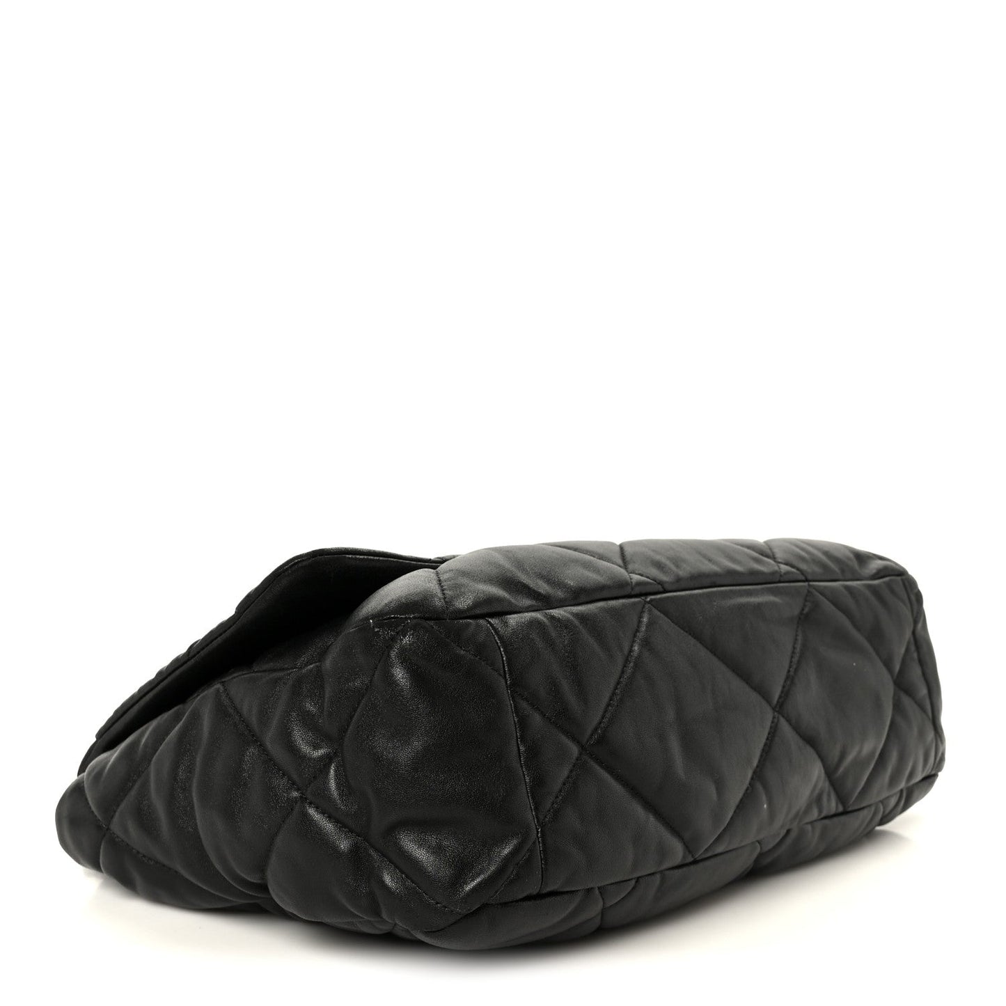 Lambskin Quilted Maxi Chanel 19 Flap Black