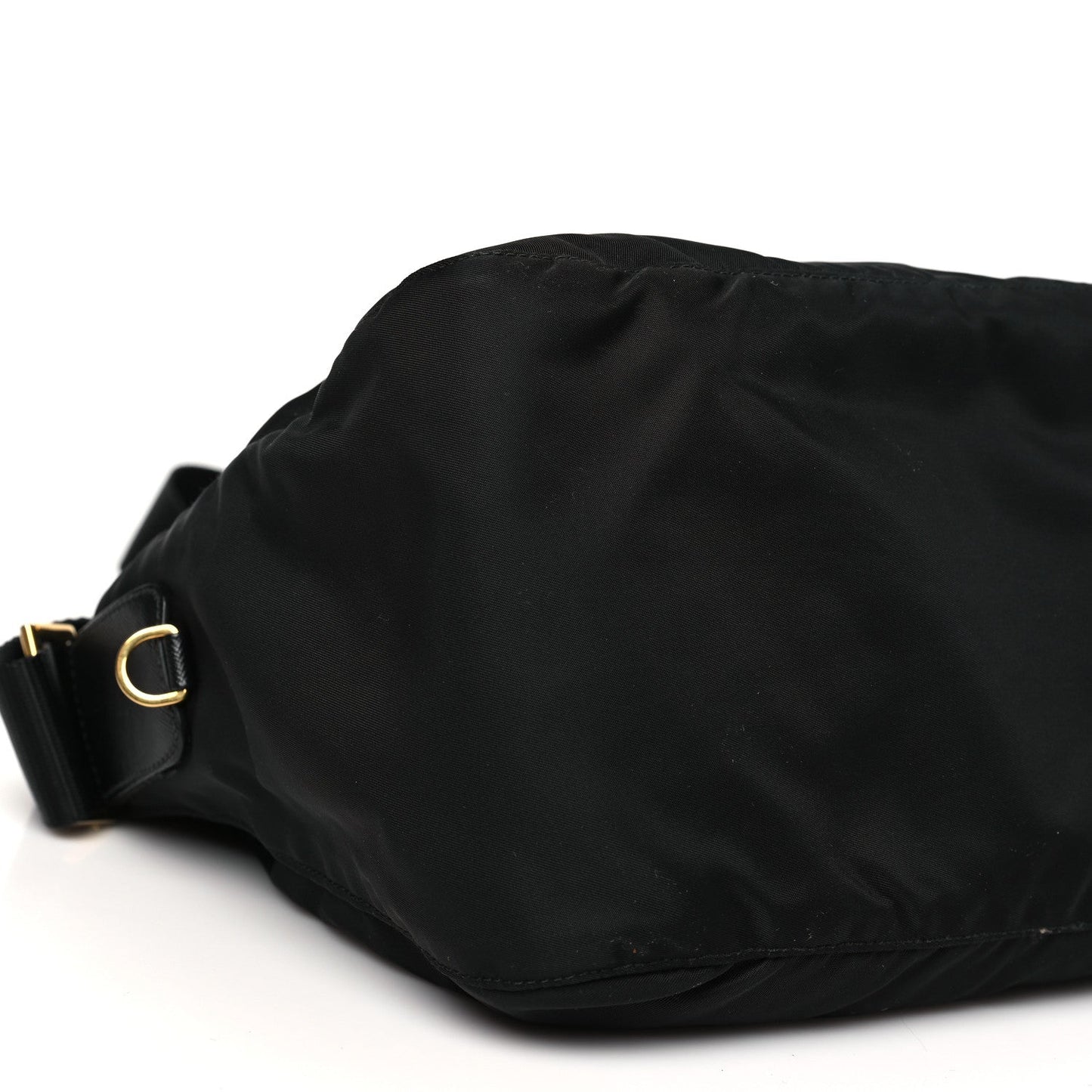 Nylon Vela Colour Messenger Bag Black