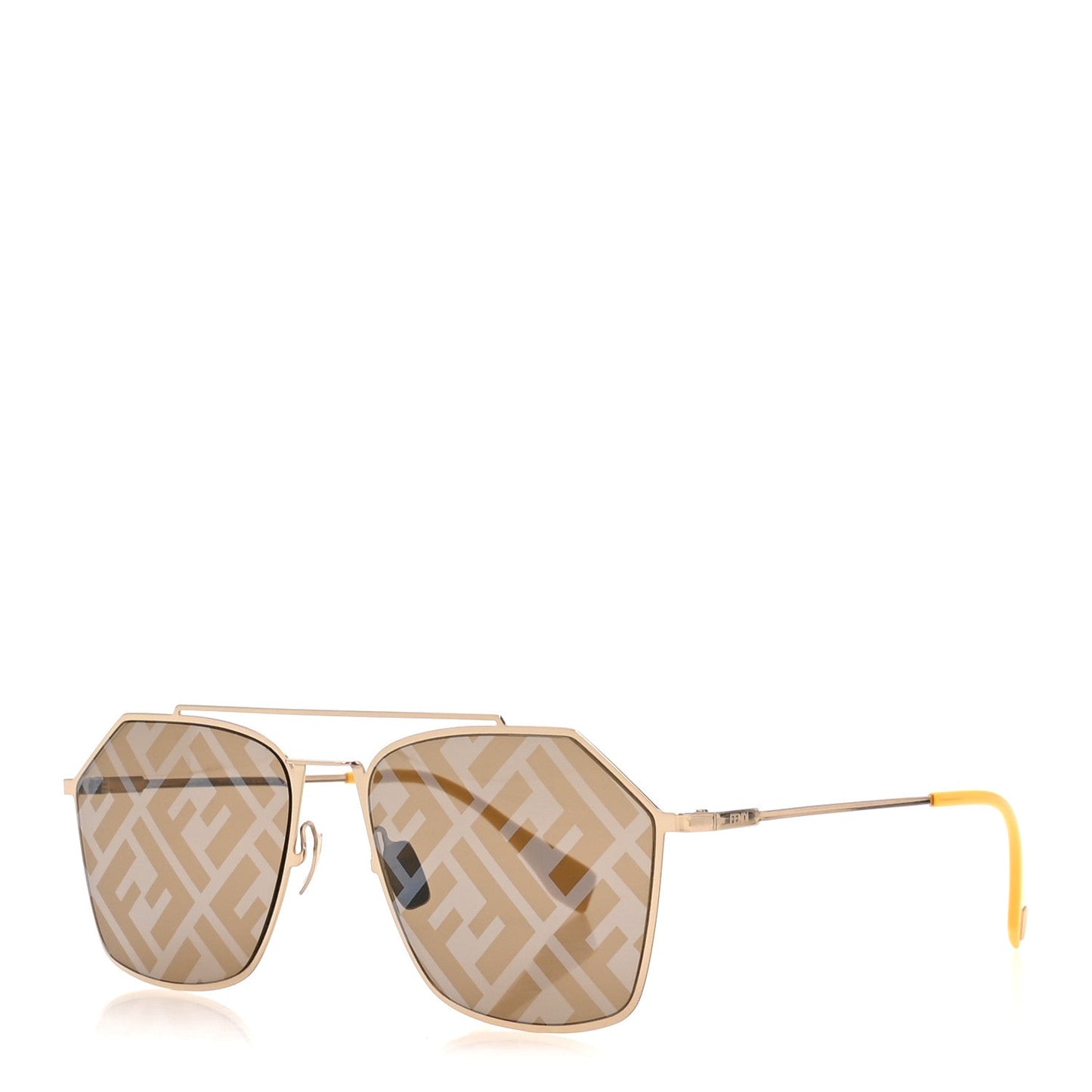 Metal Aviator Sunglasses FFM0022/S Yellow