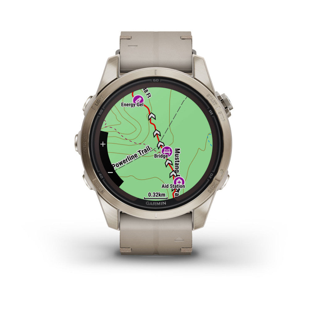 Garmin 010-02776-30 fēnix® 7S Pro – Sapphire Solar Edition Digital Men's Watch