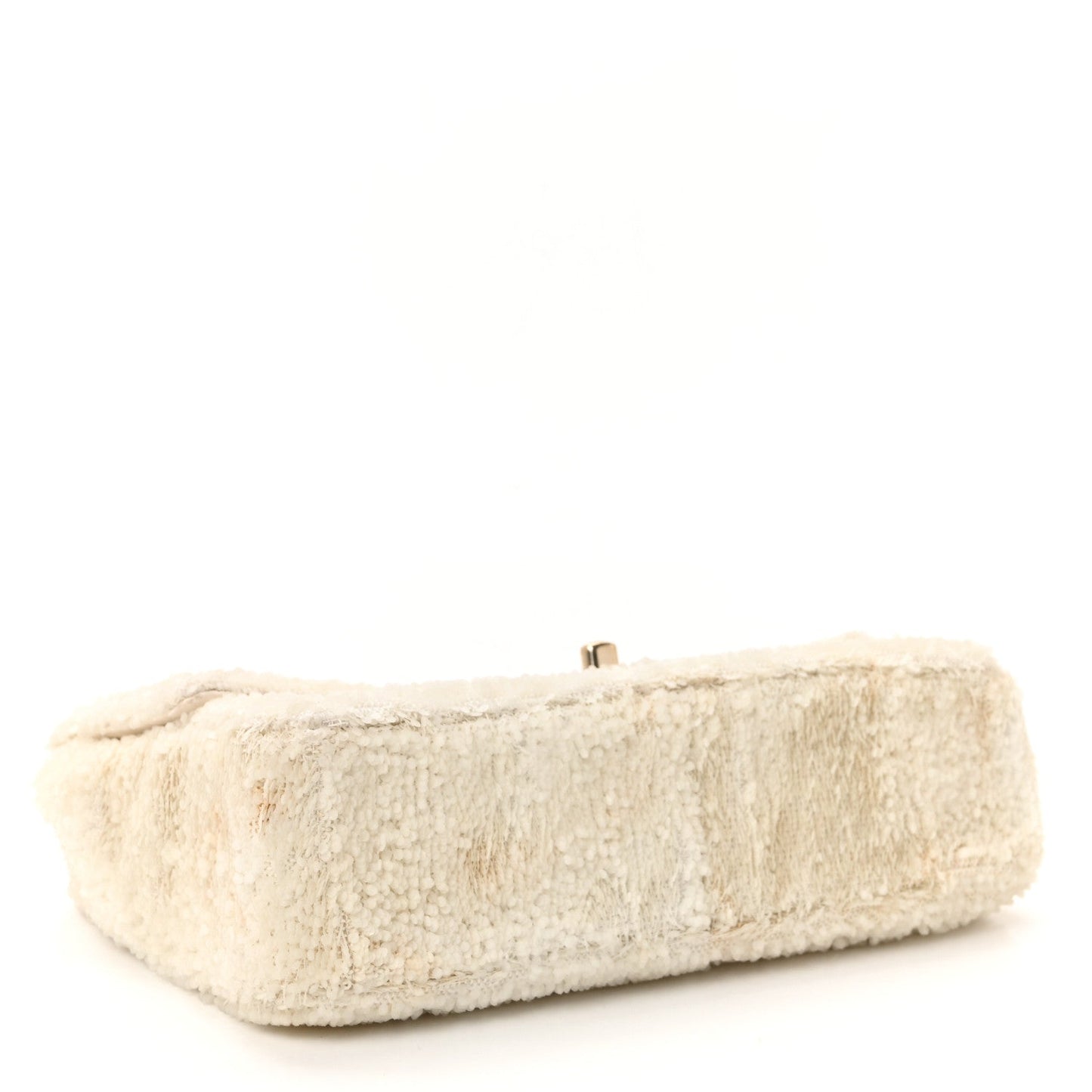 Sequin Small Single Flap White