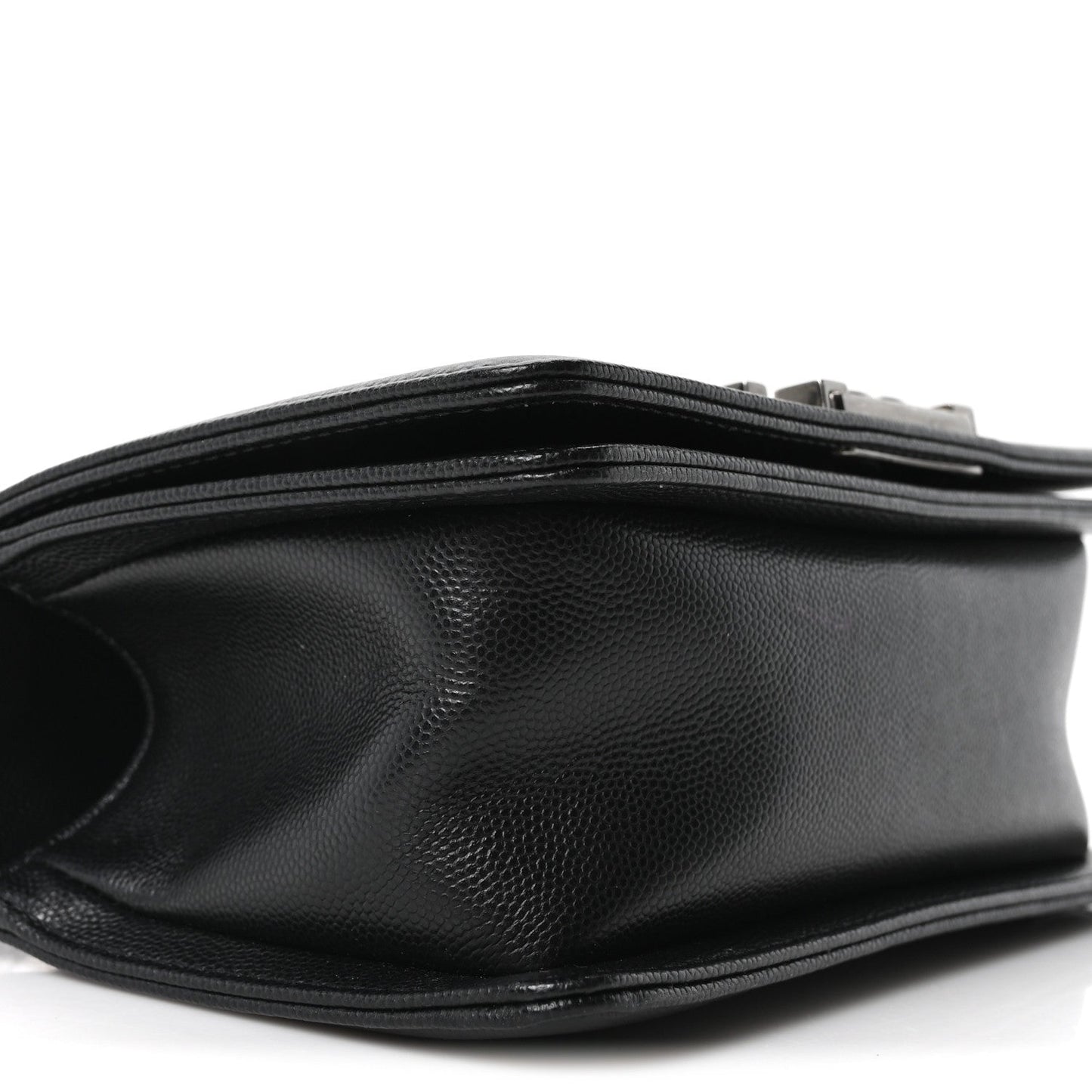 Caviar Quilted Small Boy Flap Black